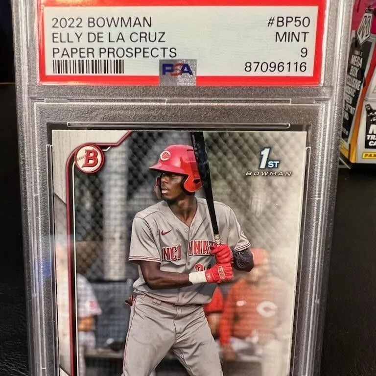 Product image for 2022 Bowman Paper Prospects Elly De La Cruz BP50 Paper Prospects PSA MINT 9