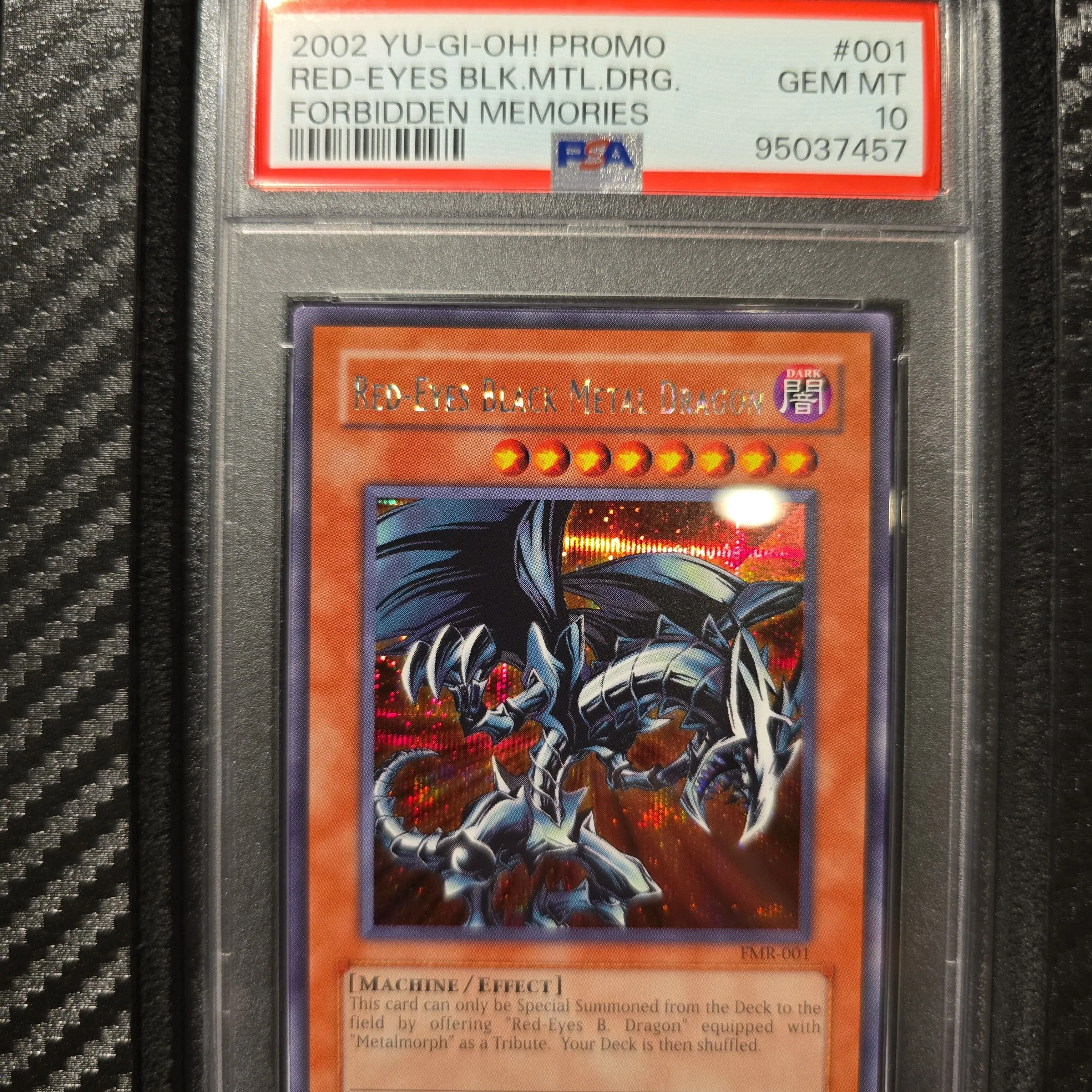 Yugioh - PSA 10 - Red Eyes Black Metal Dragon - 2002 - Secret Rare Holo  -Forbidden Memories(FMR 001)  Whatnot: Shop, Sell, Connect