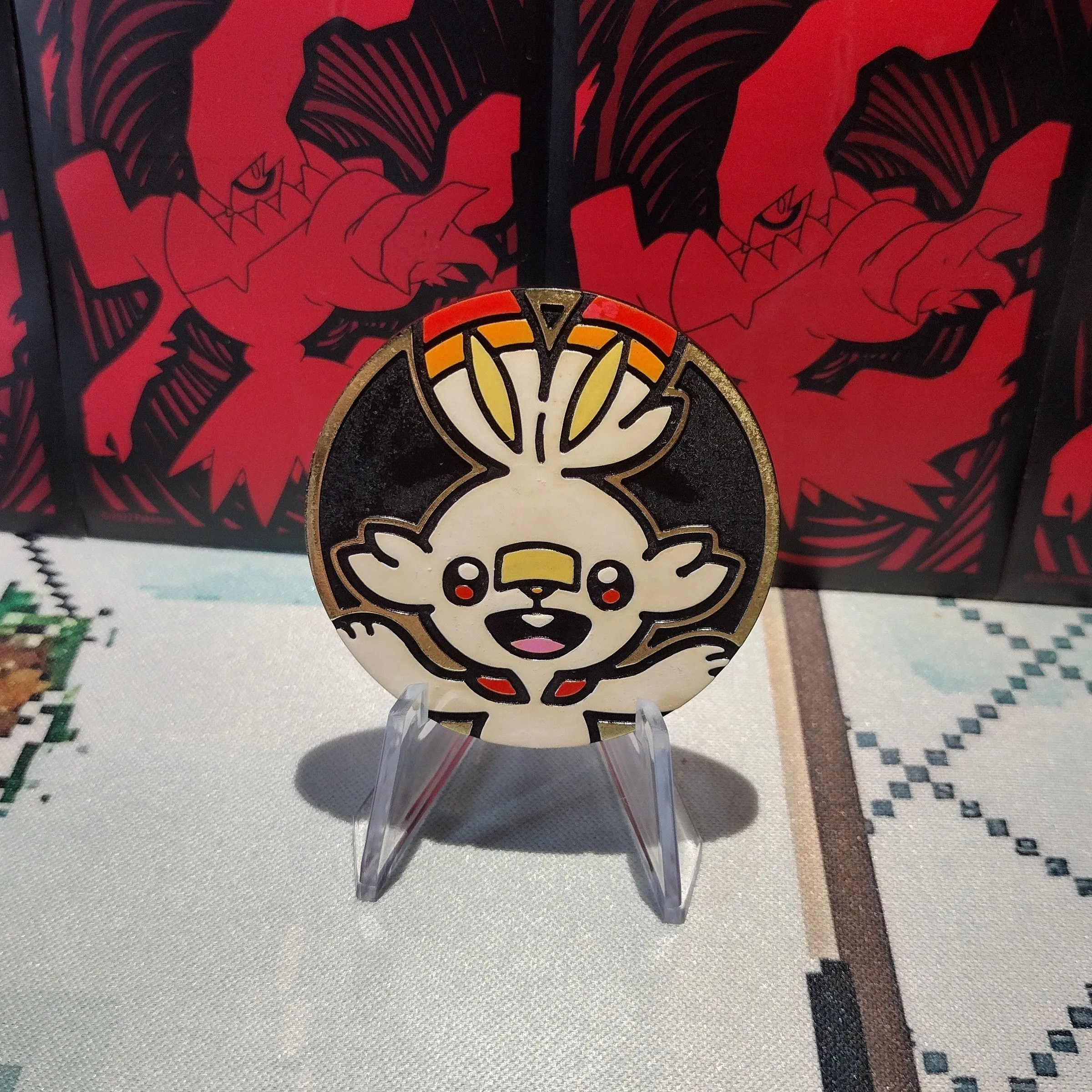 Product image for Painted Pokemon Coins - Shiny/Scorbunny