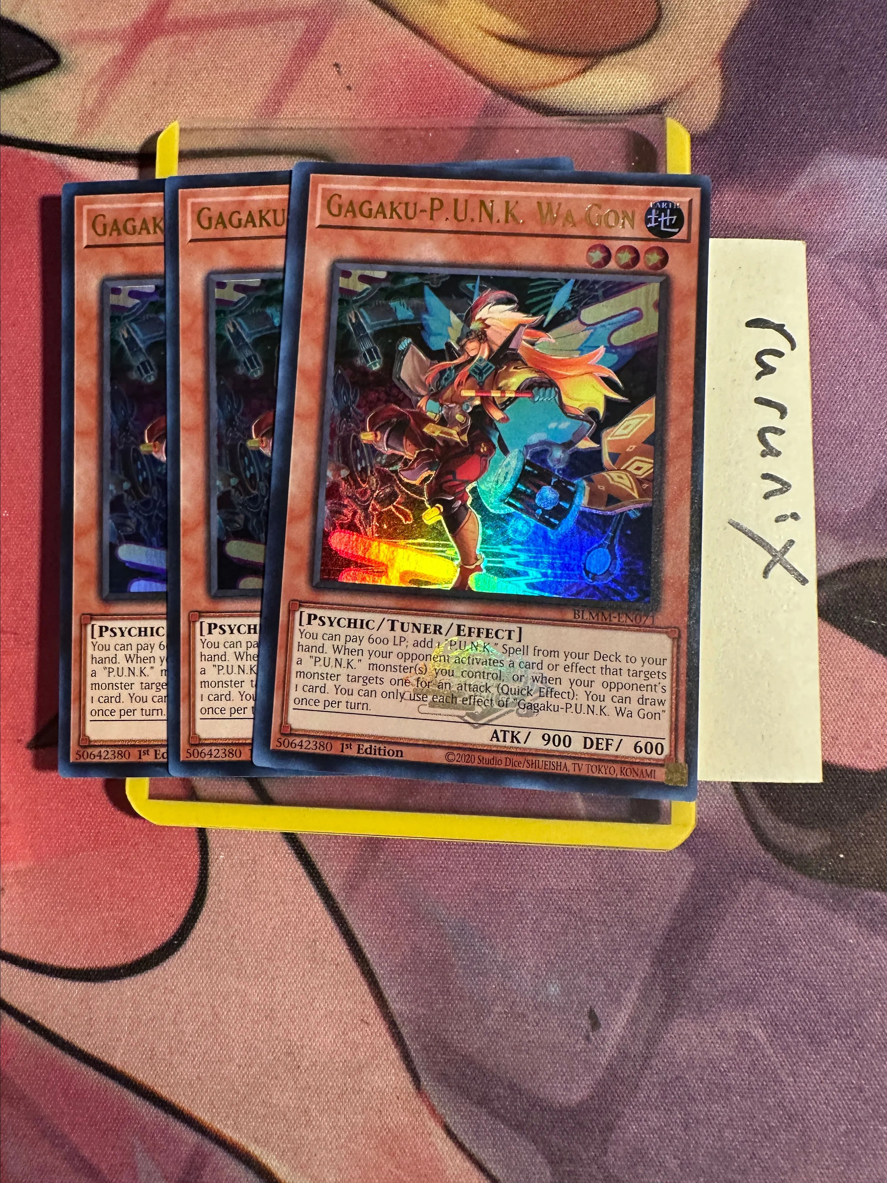 3x Yugioh Gagaku-P.U.N.K. Wa Gon BLMM-EN071 Ultra Rare PUNK Battles of  Legend: Monster Mayhem (BLMM)  Whatnot: Shop, Sell, Connect