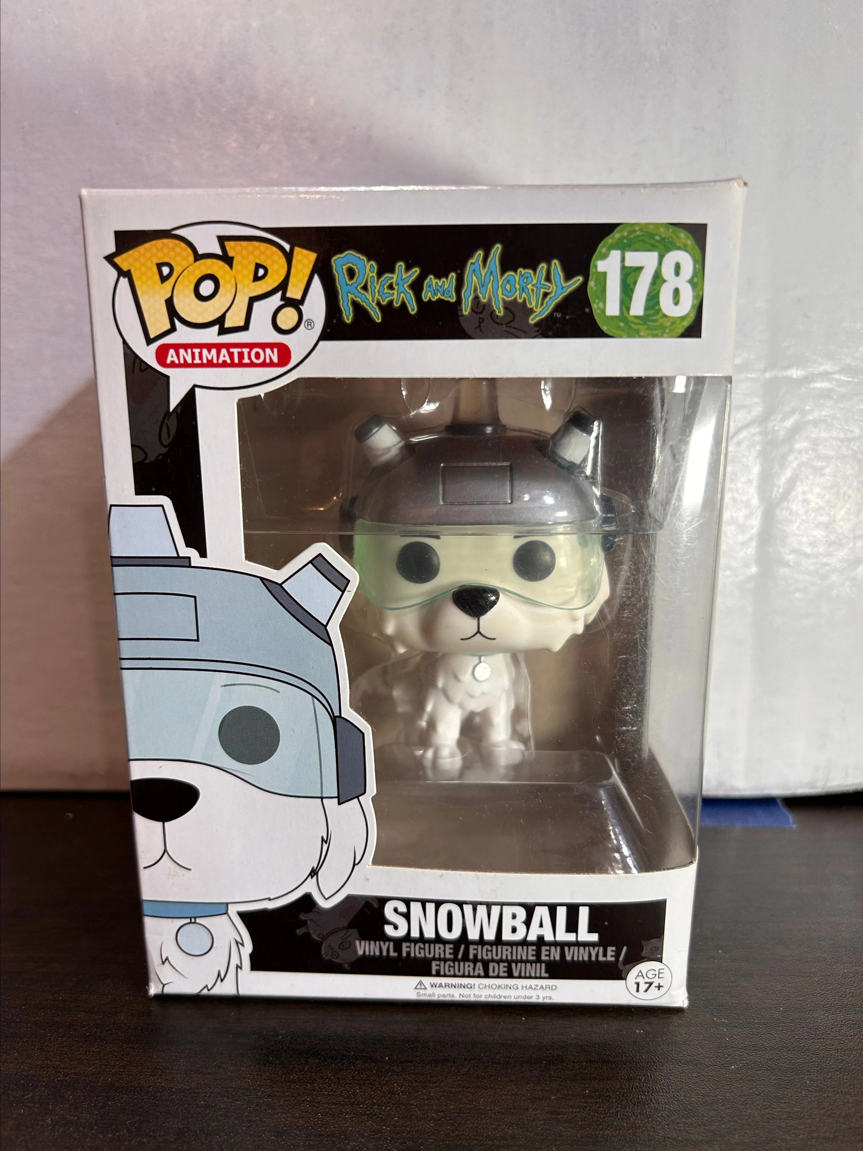 Product image for Snowball Rick and Morty Animation Funko Pop 178 with Protector