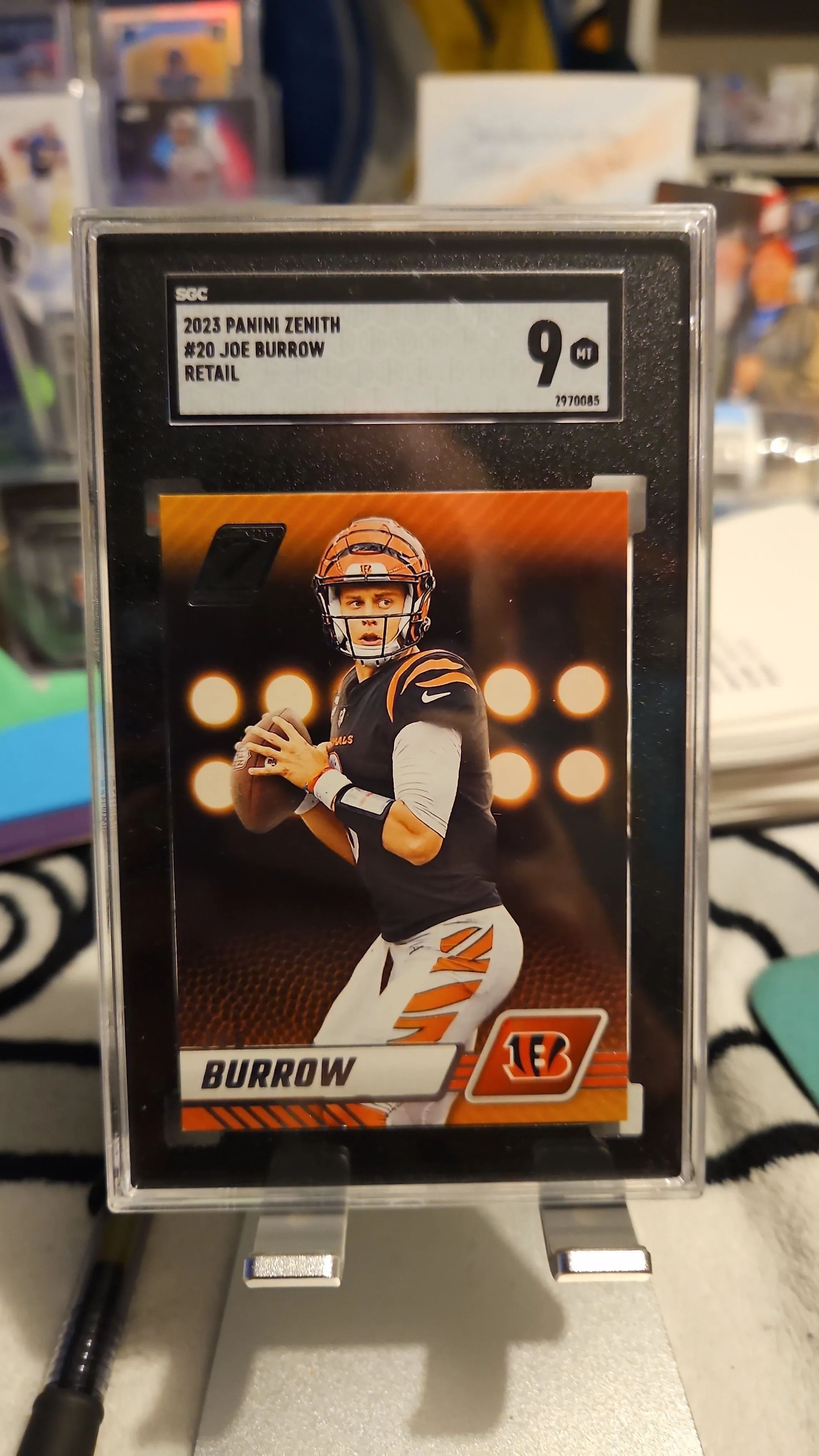 Product image for 2023 Panini Zenith Joe Burrow SGC Retail 9..Bengals