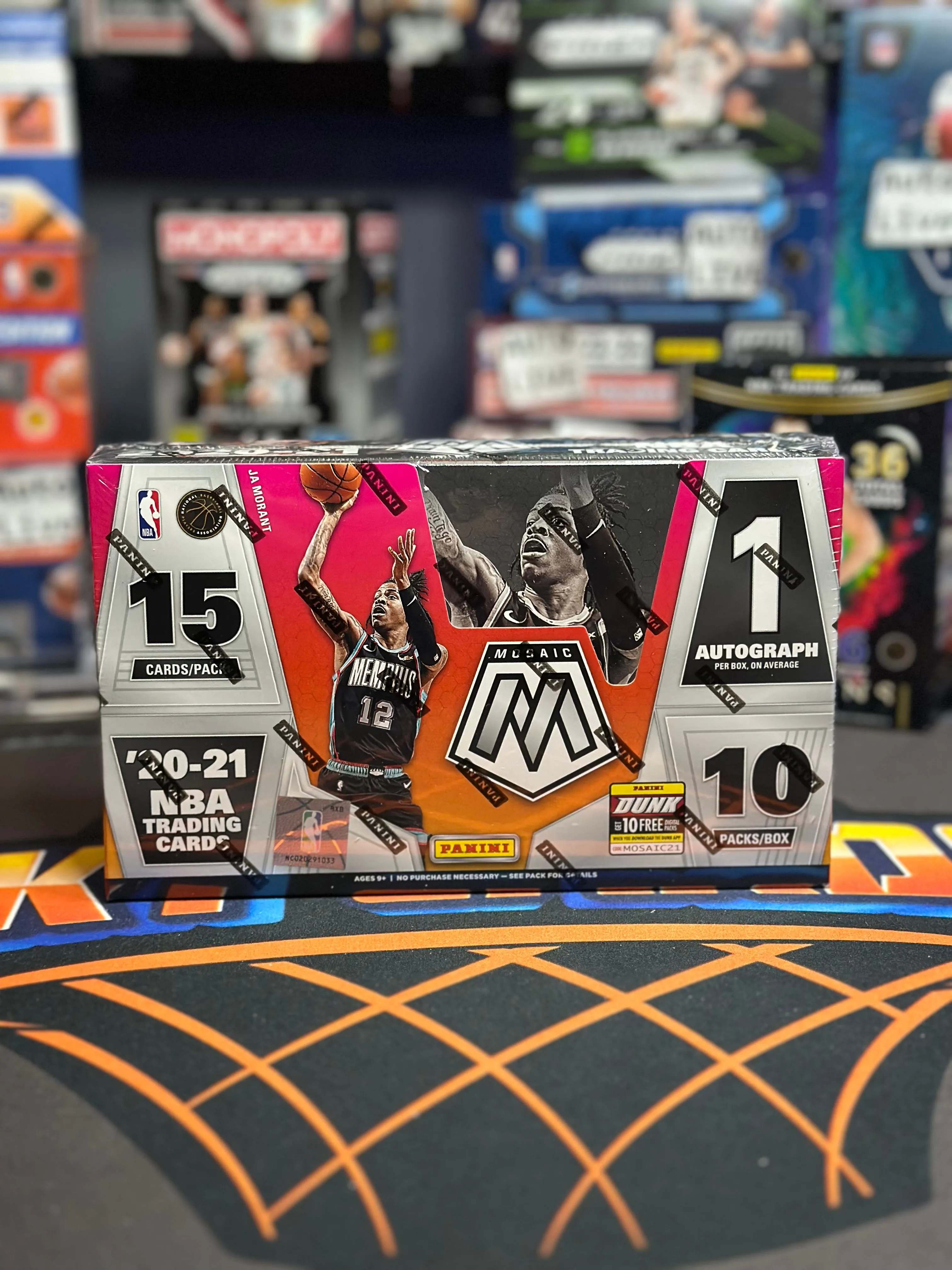 Product image for 1 2020-21 Mosaic Basketball Hobby Pack(Auto Live)