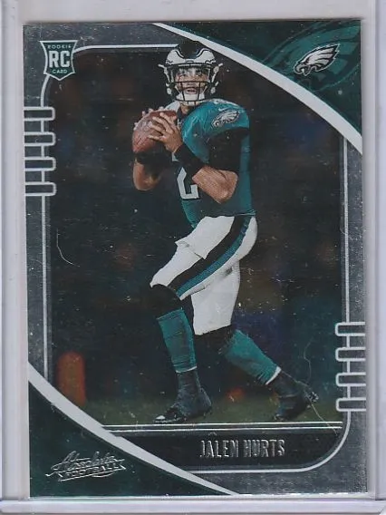 Product image for *HOT* 2020 Panini Absolute Jalen Hurts #145 ROOKIE (MVP, Super Bowl)