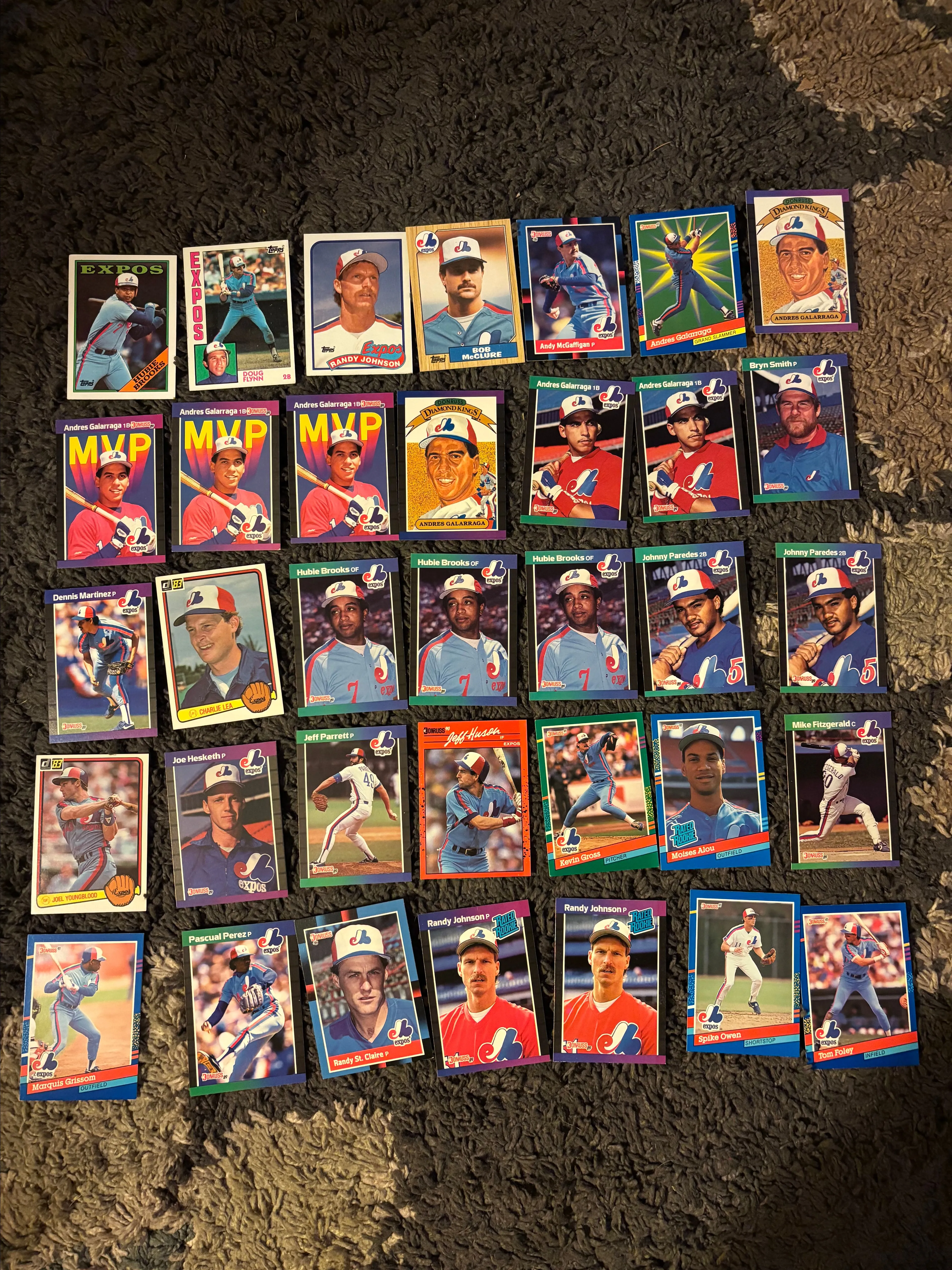 Product image for Expos 124 card lot '83-02 LP-NM Condition