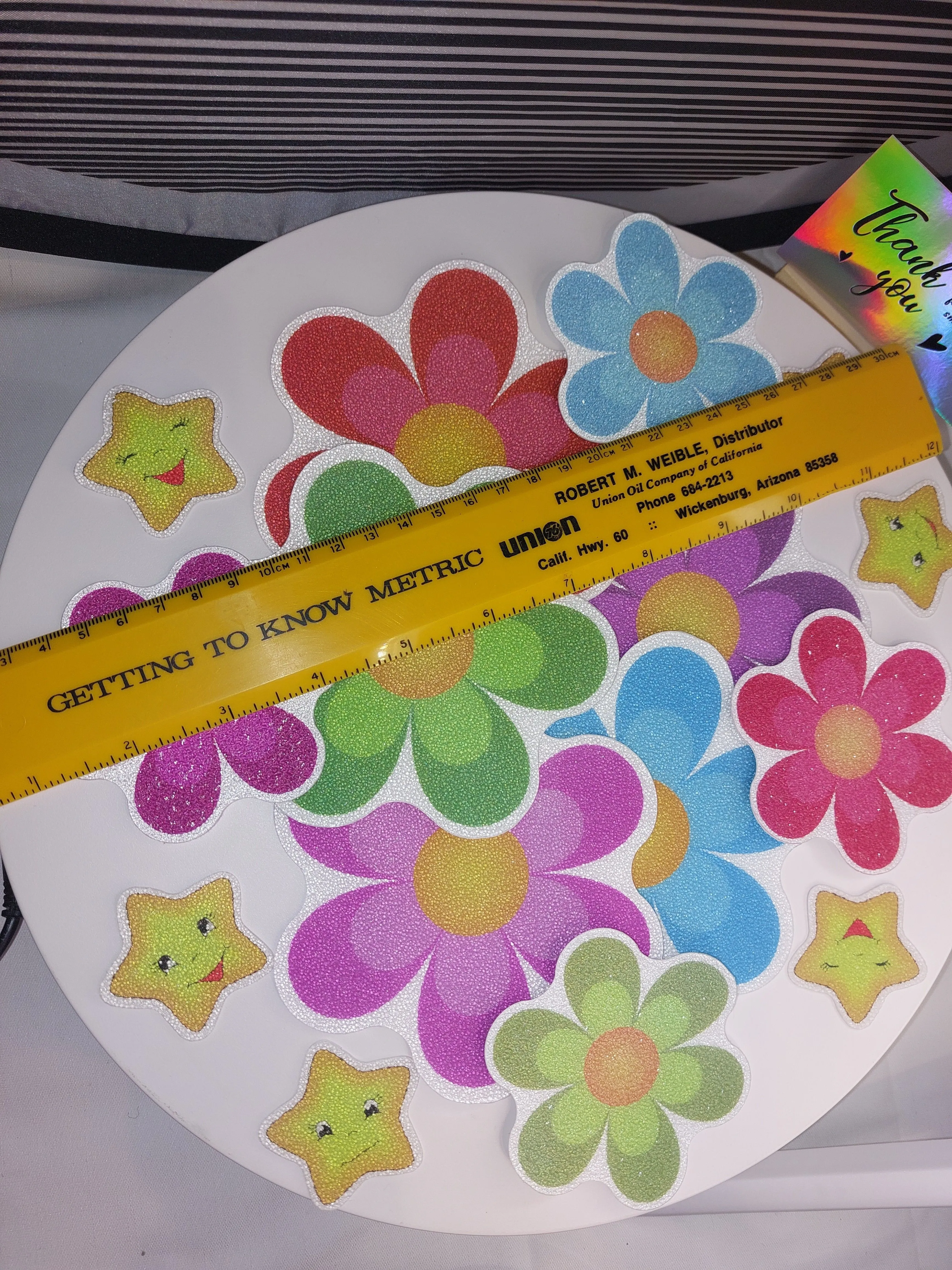 Product image for Bloop Textured  flower stickers