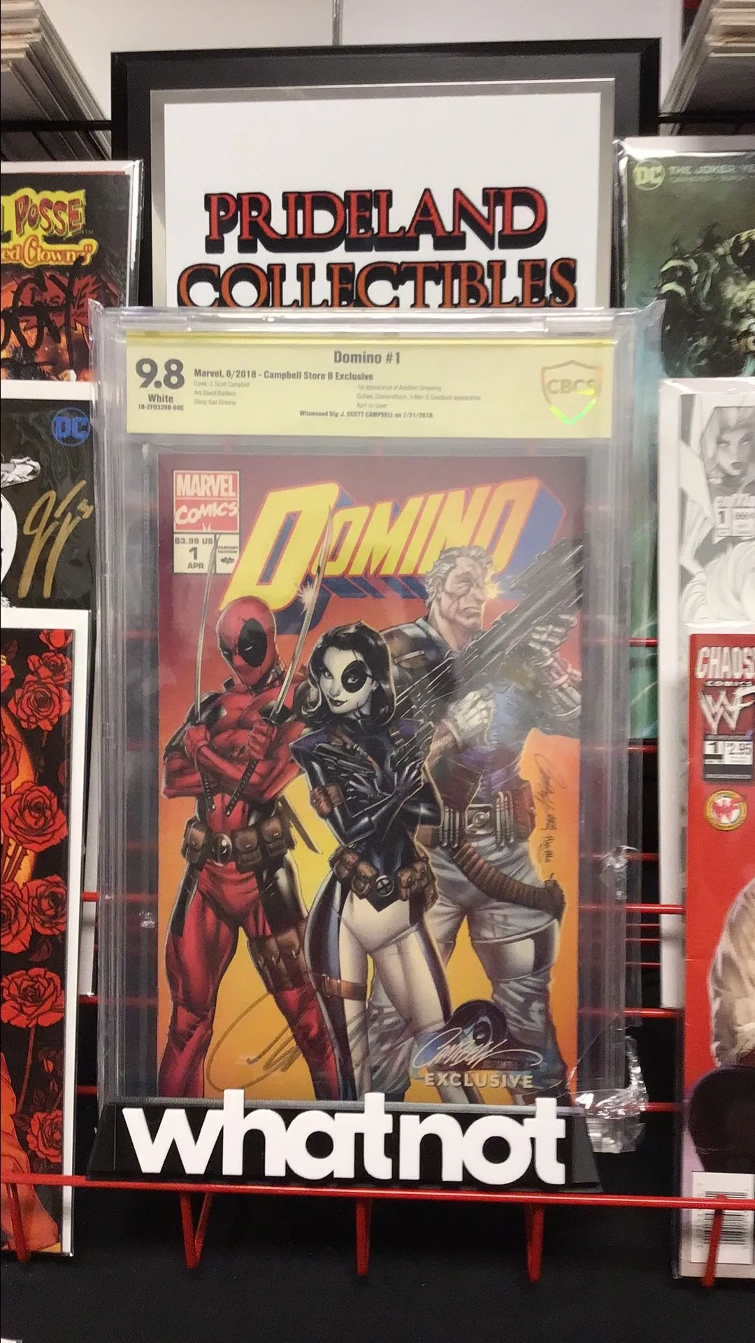 Product image for Domino #1 signed by J. Scott Campbell