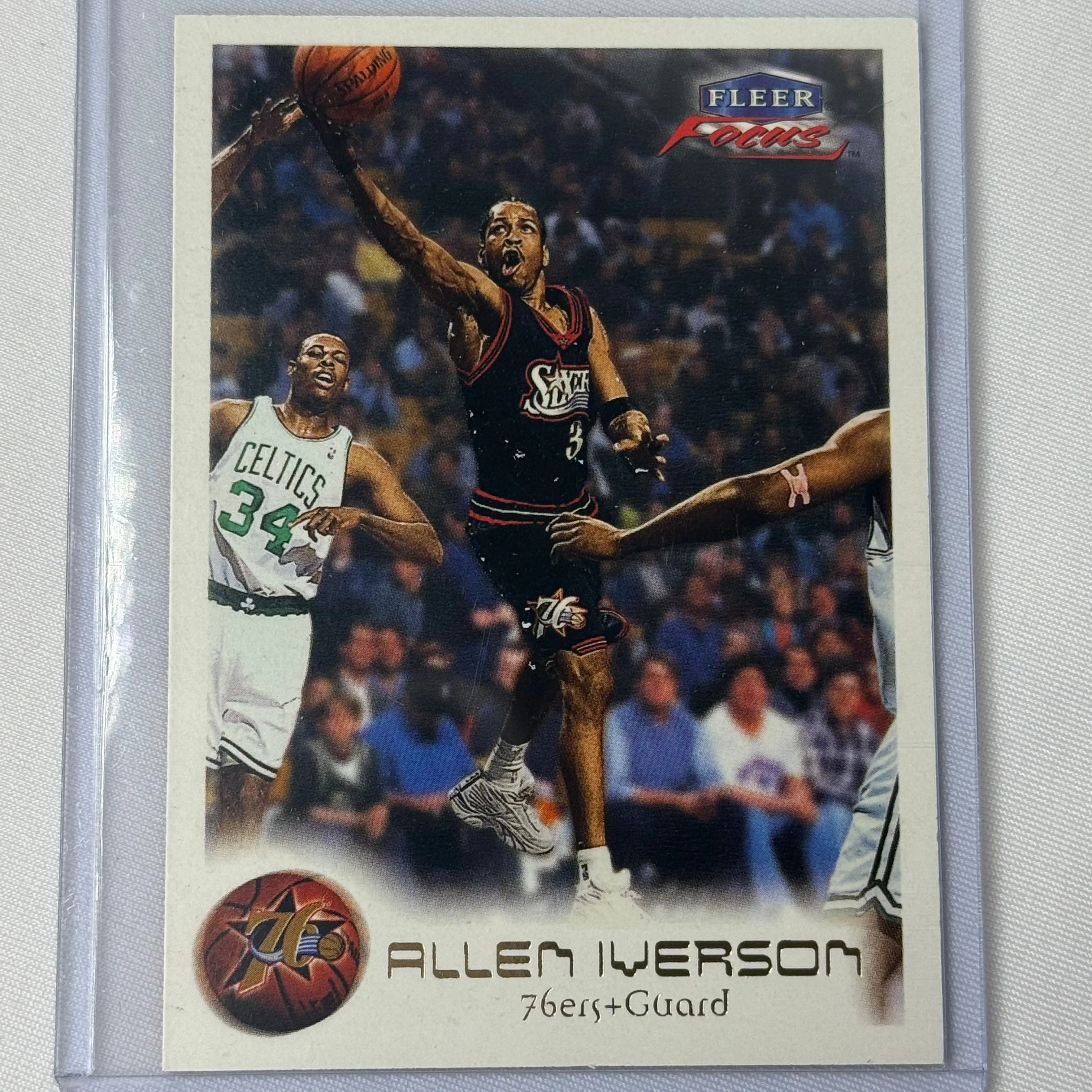 Product image for Allen Iverson 1999-00 Fleer FOCUS  #18 Philadelphia 76'ers