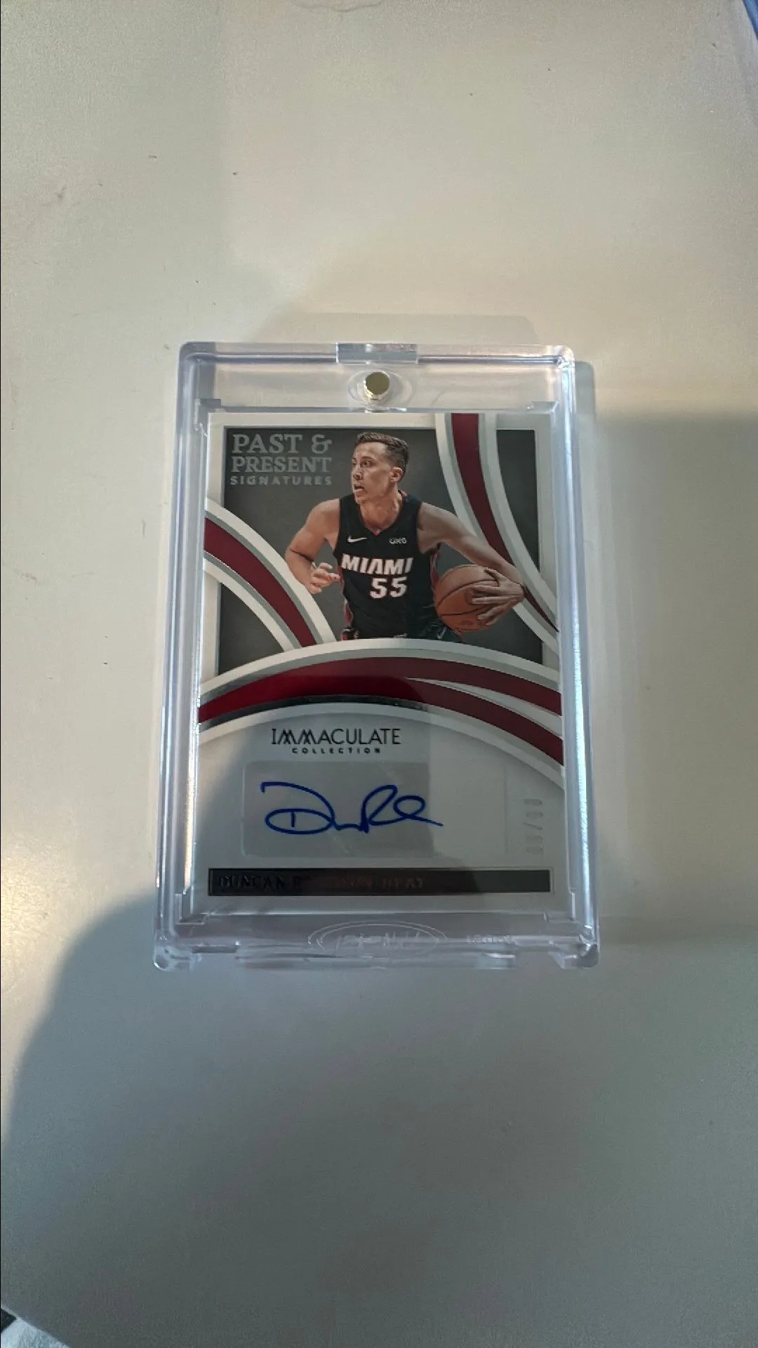 Product image for 2021 Immaculate Past & Present Signatures Duncan Robinson Auto 08/99