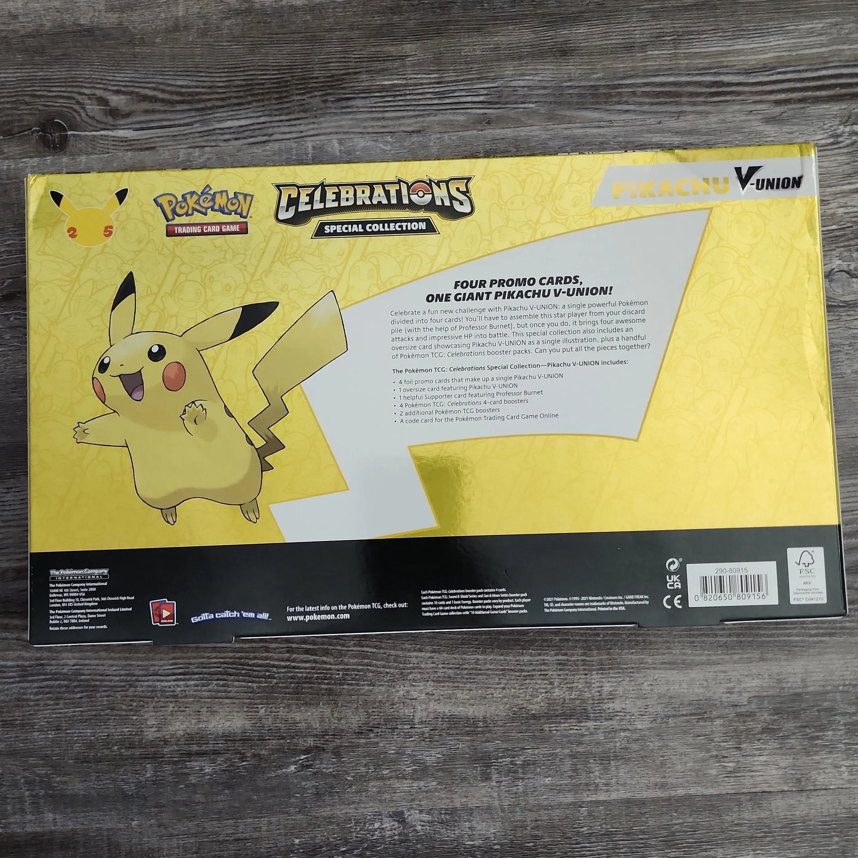 Pokemon Celebration Pikachu V-Union Box  Whatnot: Shop, Sell, Connect