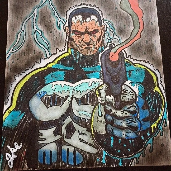 Product image for 9 × 12 Punisher drawing