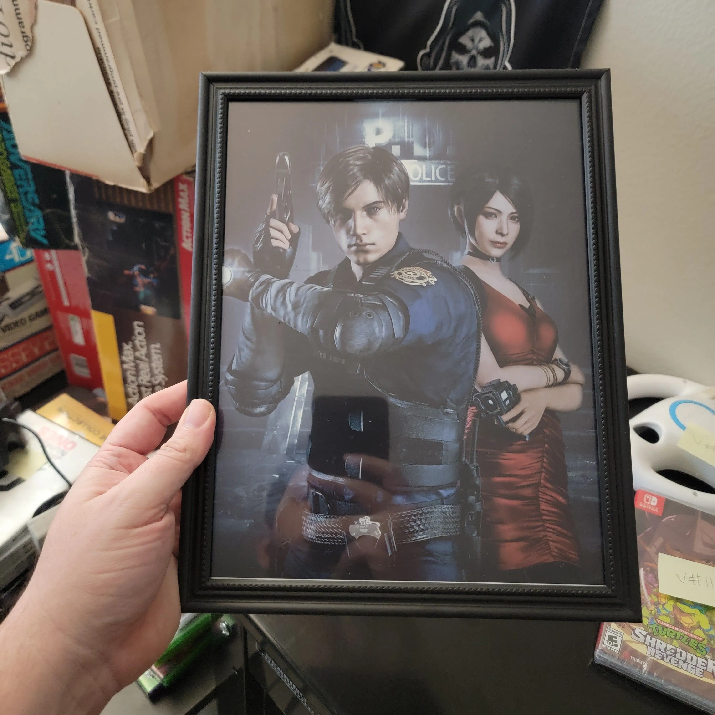 Product image for Resident evil 2 Leon and ada portrait custom art