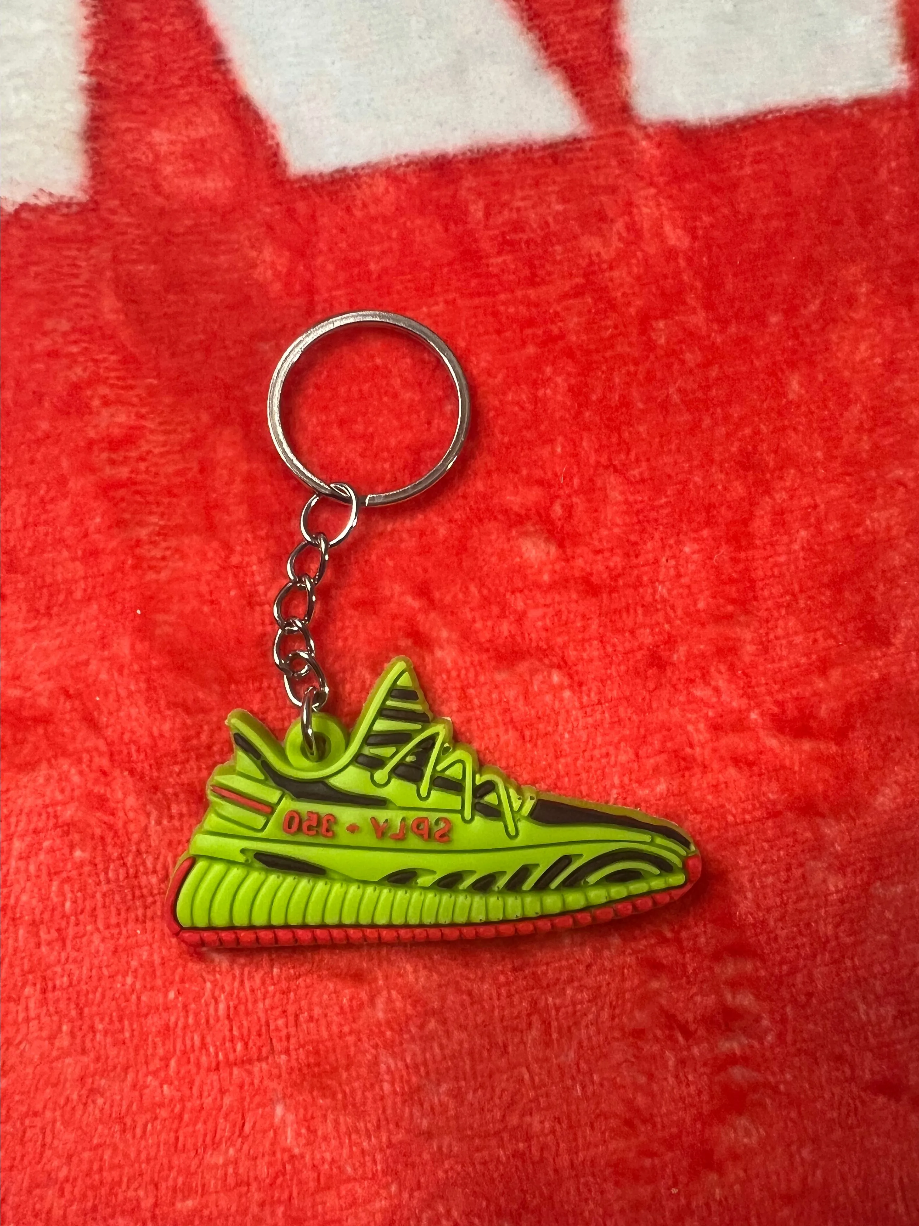 Product image for CUSTOM 2D Yeezy Boost 350 V2 "Frozen Yellow" Sneaker Keychain