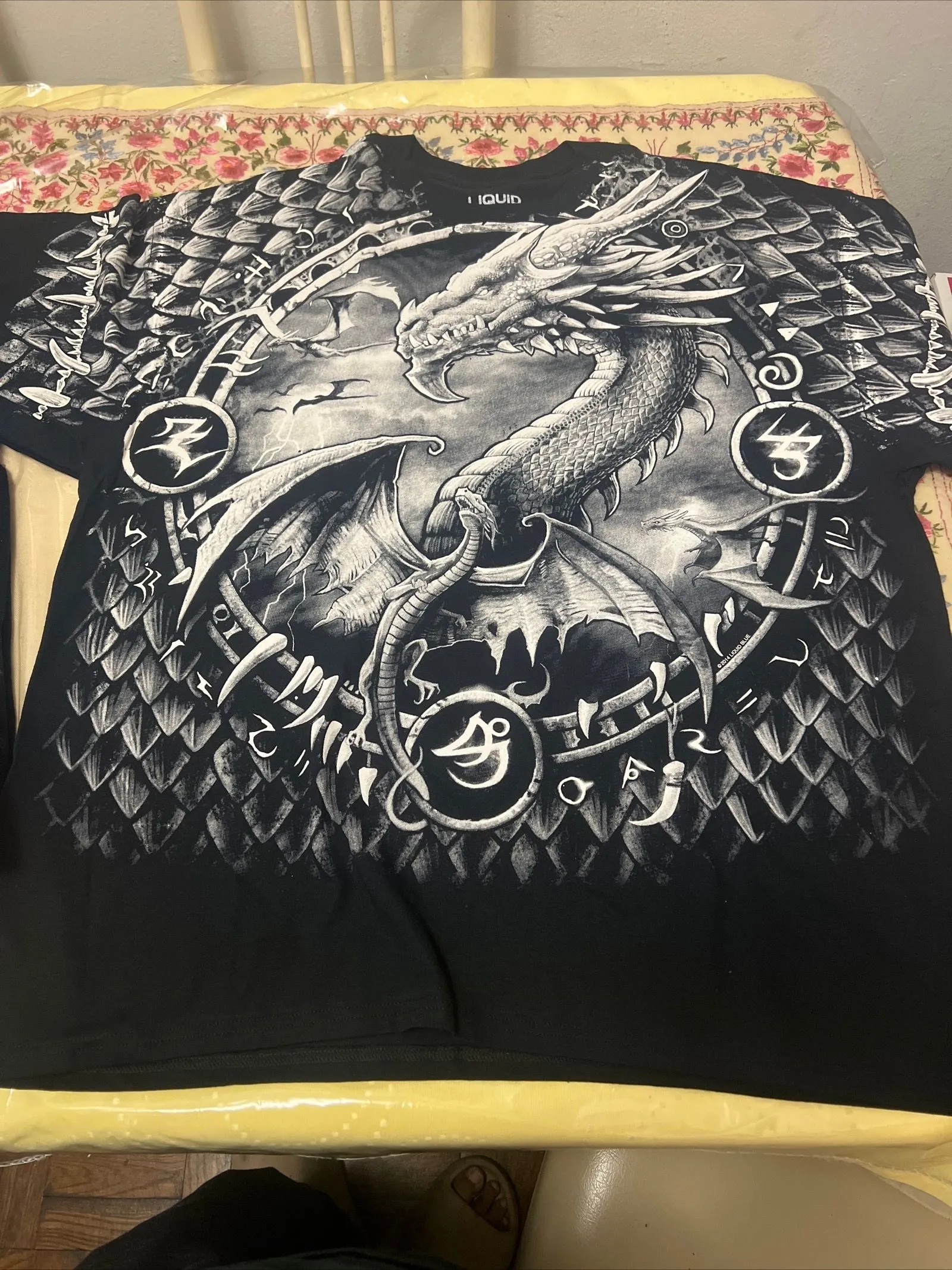 Product image for Liquid Blue 2014 mens Dragon shirt