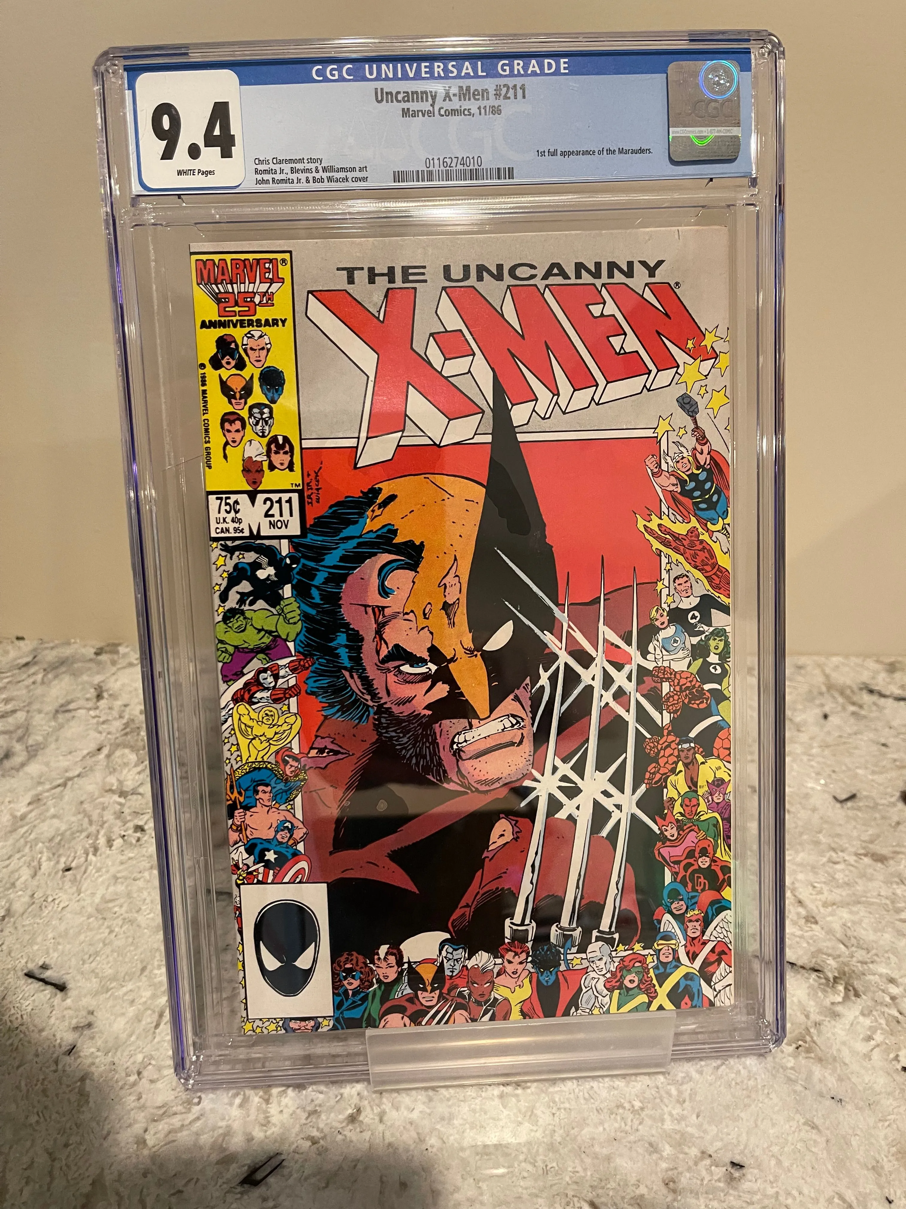 Product image for Uncanny X-Men #211 - CGC 9.4