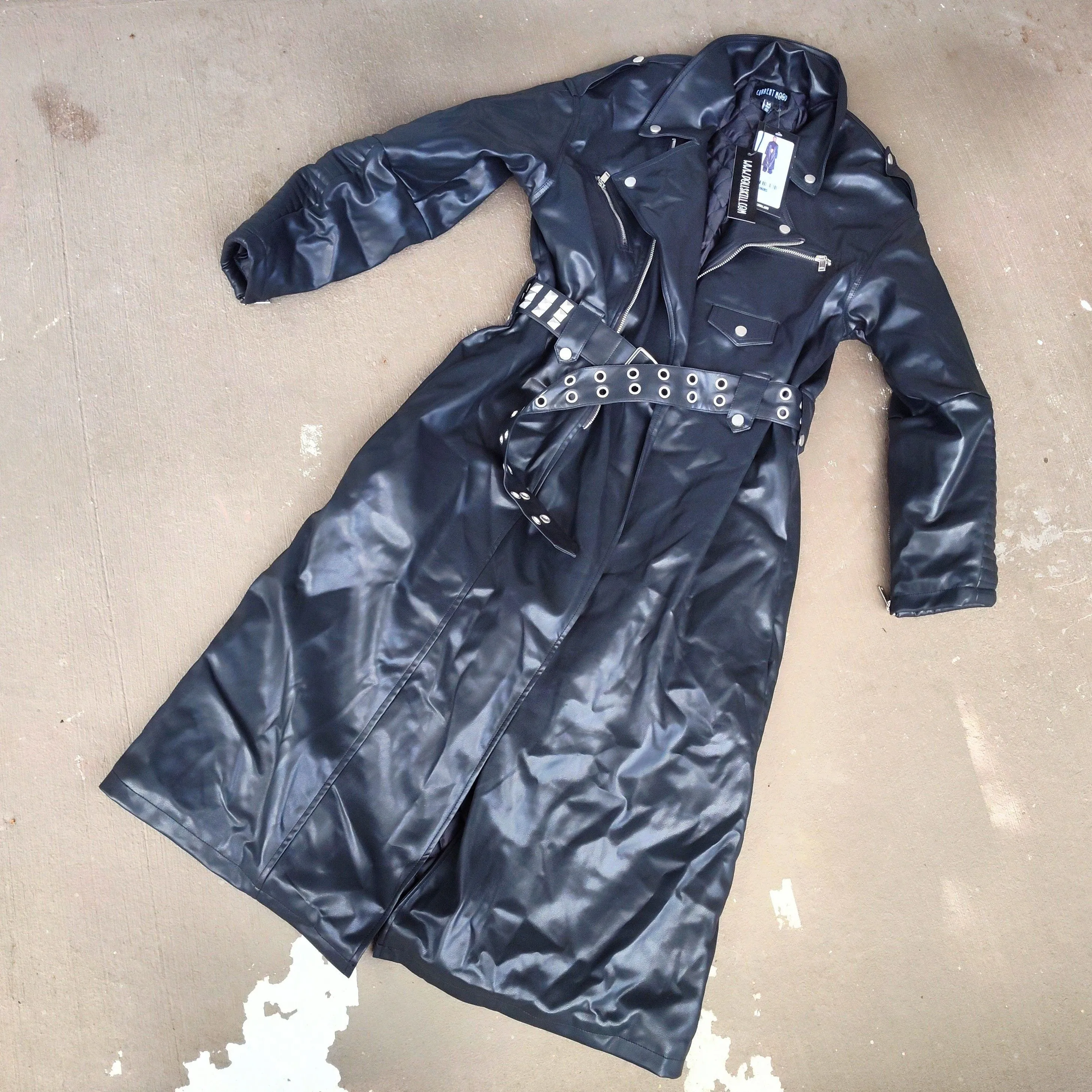 Product image for CURRENT MOOD CIRCUIT BREAKER MOTO TRENCH COAT 
