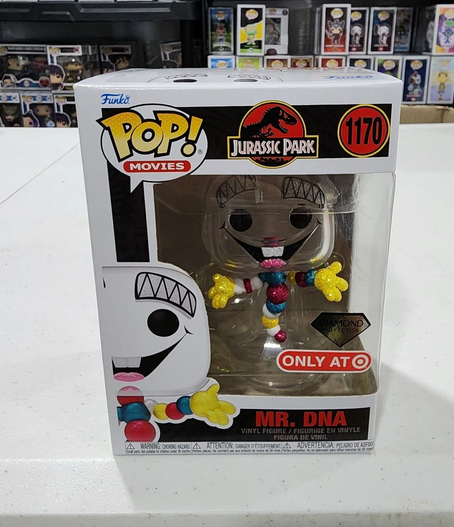 Product image for Funko POP Jurassic Park Mr. DNA Diamond Target Exclusive # 1170