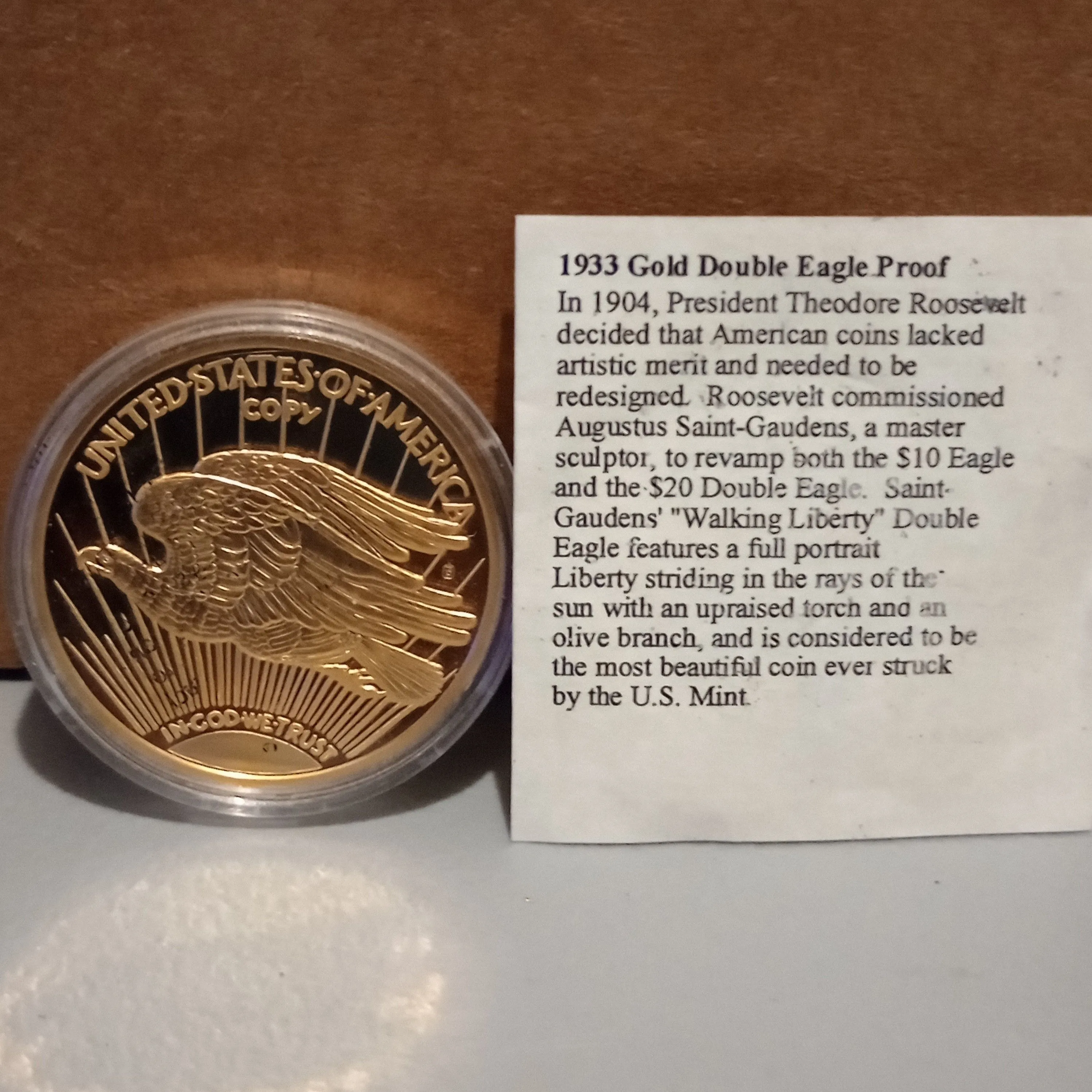 Product image for Copy of gold eagle coin 