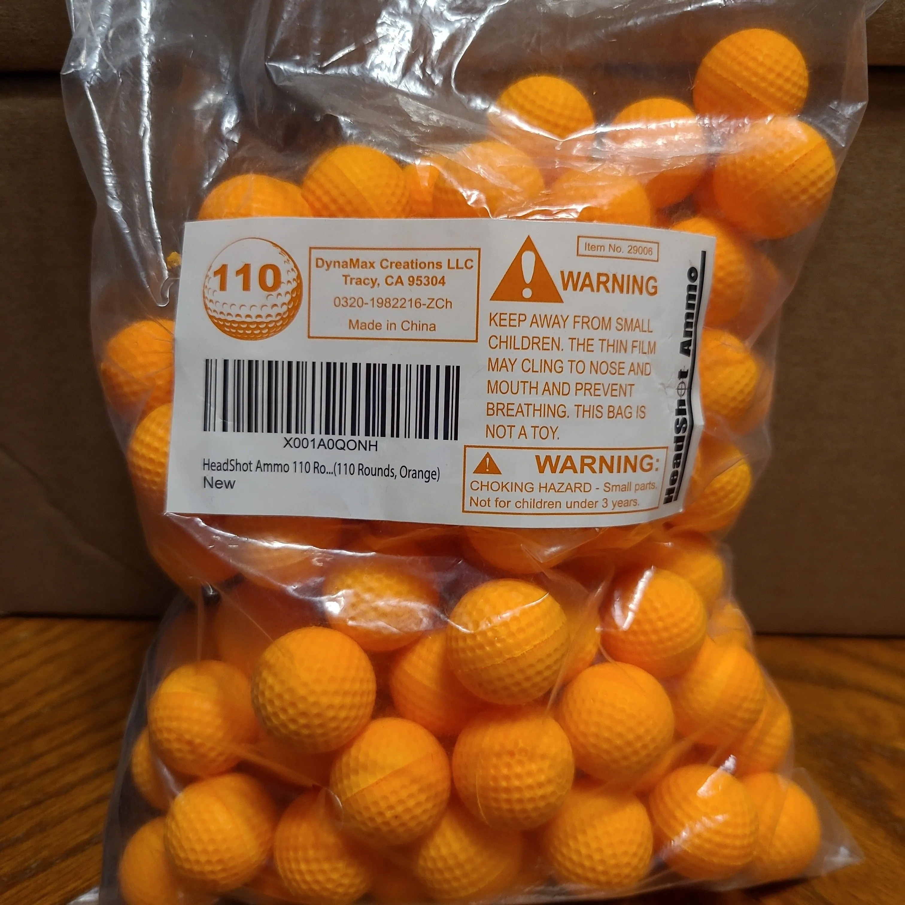 Product image for HeadShot Ammo Foam Balls for Toy Gun Refill, 110 balls.  (100)