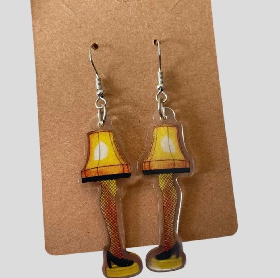 Product image for Leg Lamp Earrings A Christmas Story NEW