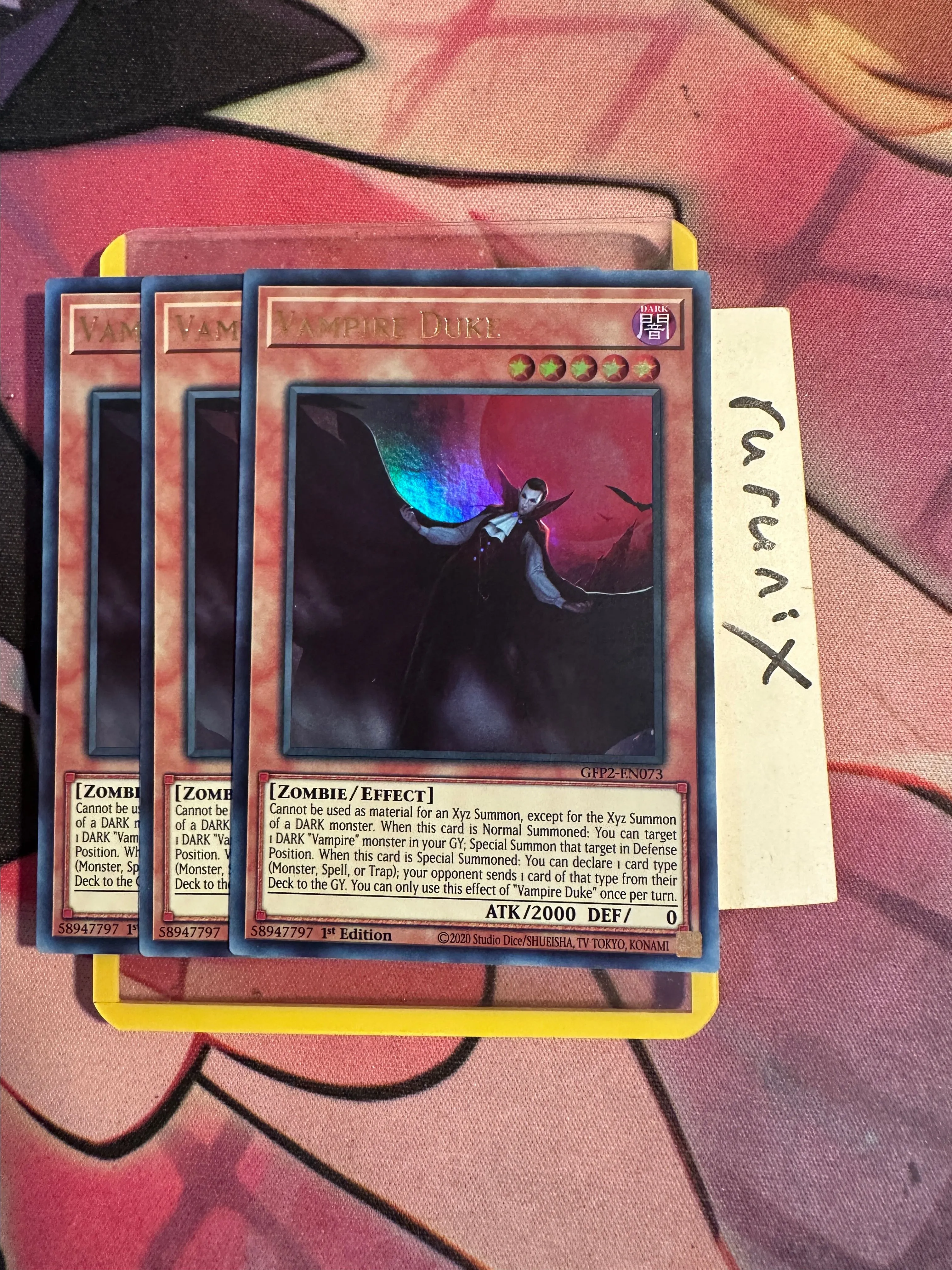 3x Yugioh Vampire Duke GFP2-EN073 Ultra Rare Ghosts From the Past: The 2nd  Haunting (GFP2)  Whatnot: Shop, Sell, Connect