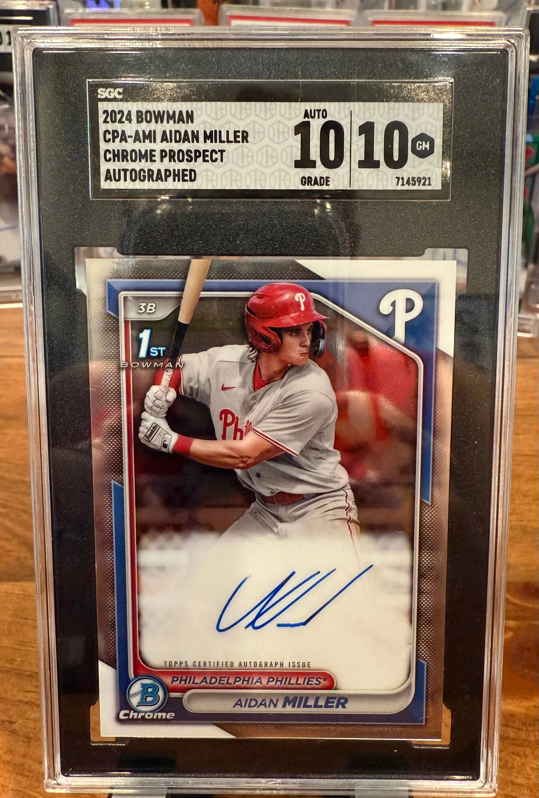Product image for 2024 Bowman Aidan Miller 1st Auto SGC 10/10