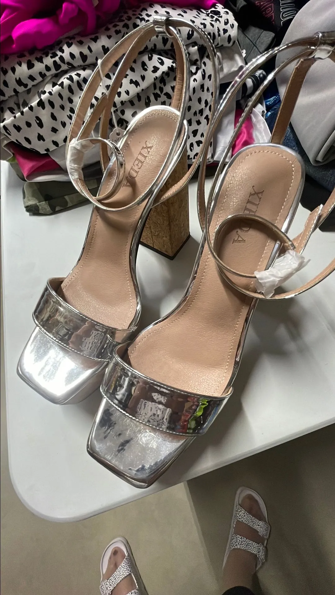 Product image for Silver Heels new in box