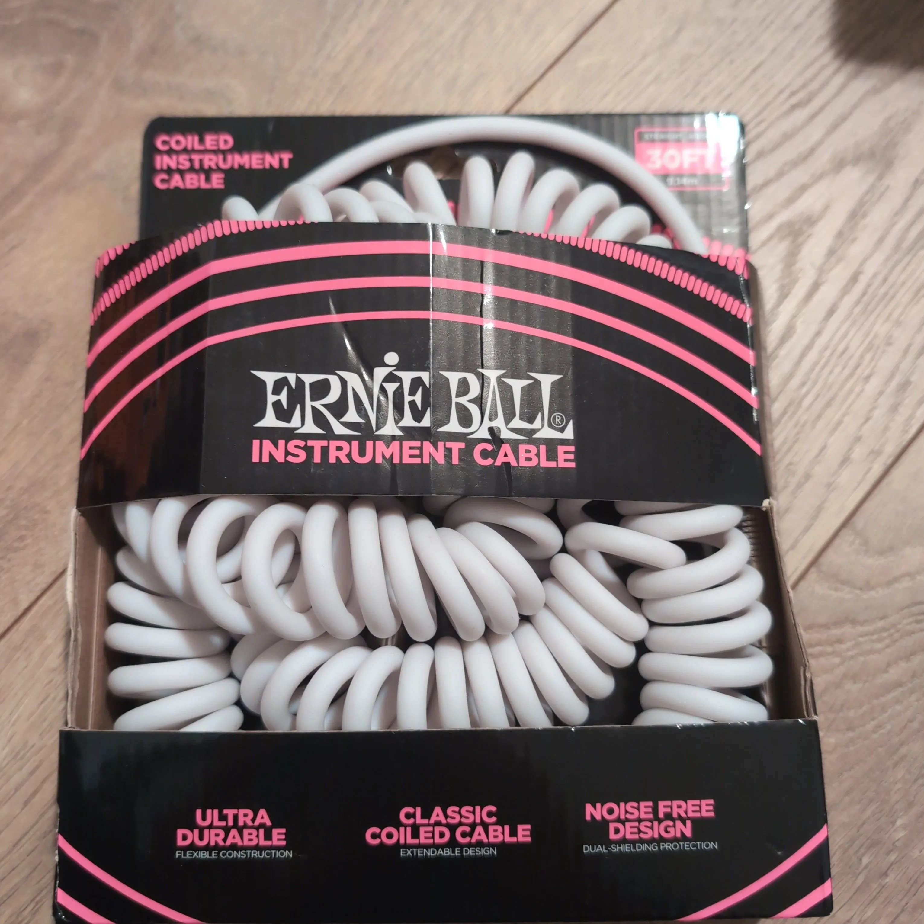 Product image for Ernie Ball 30ft instrument cable $30