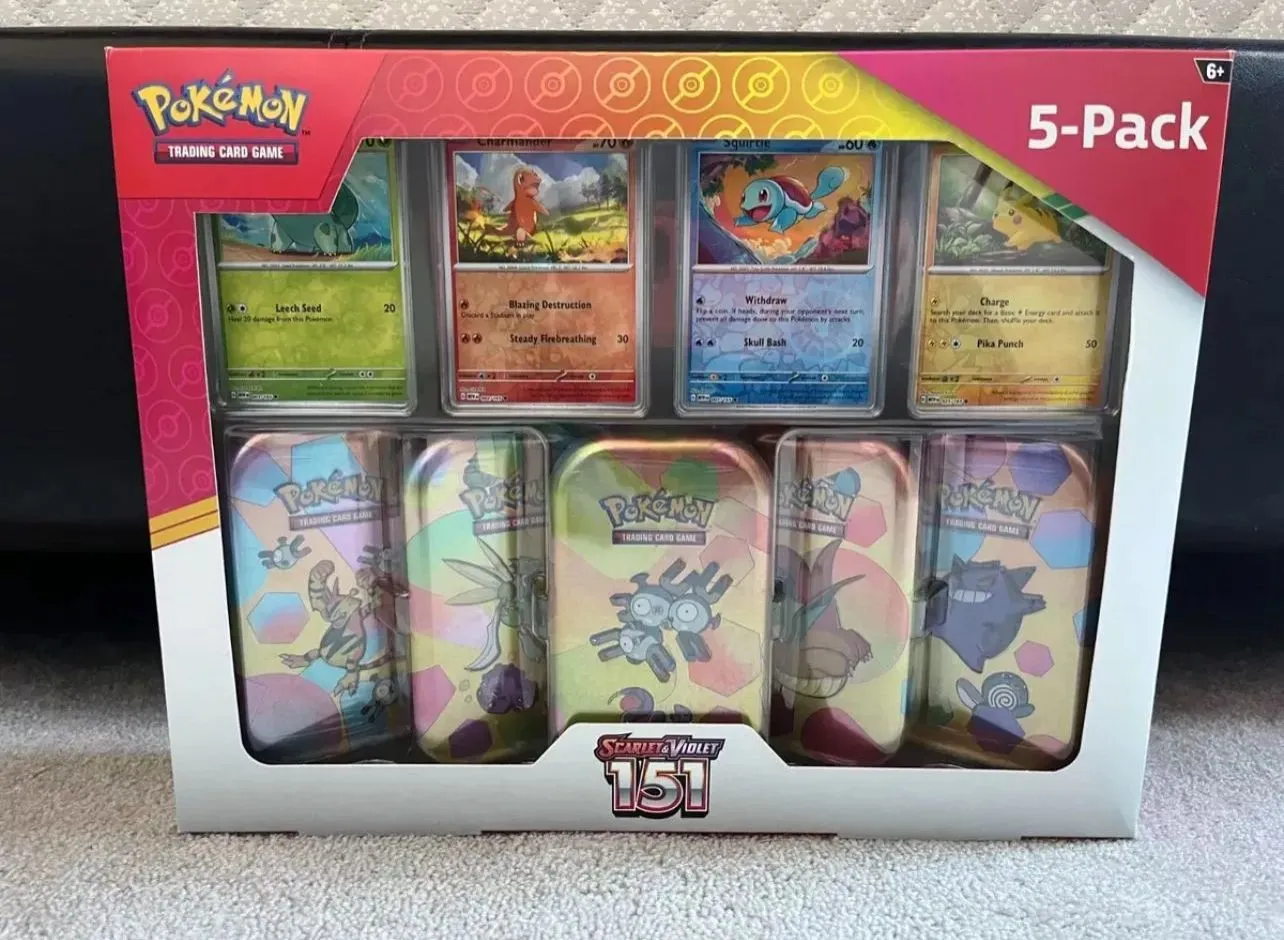 Pokemon Scarlet & Violet - 151 (5-Pack) Mini Tins w/ 4 Promos Costco (2x  Bundle)  Whatnot: Shop, Sell, Connect