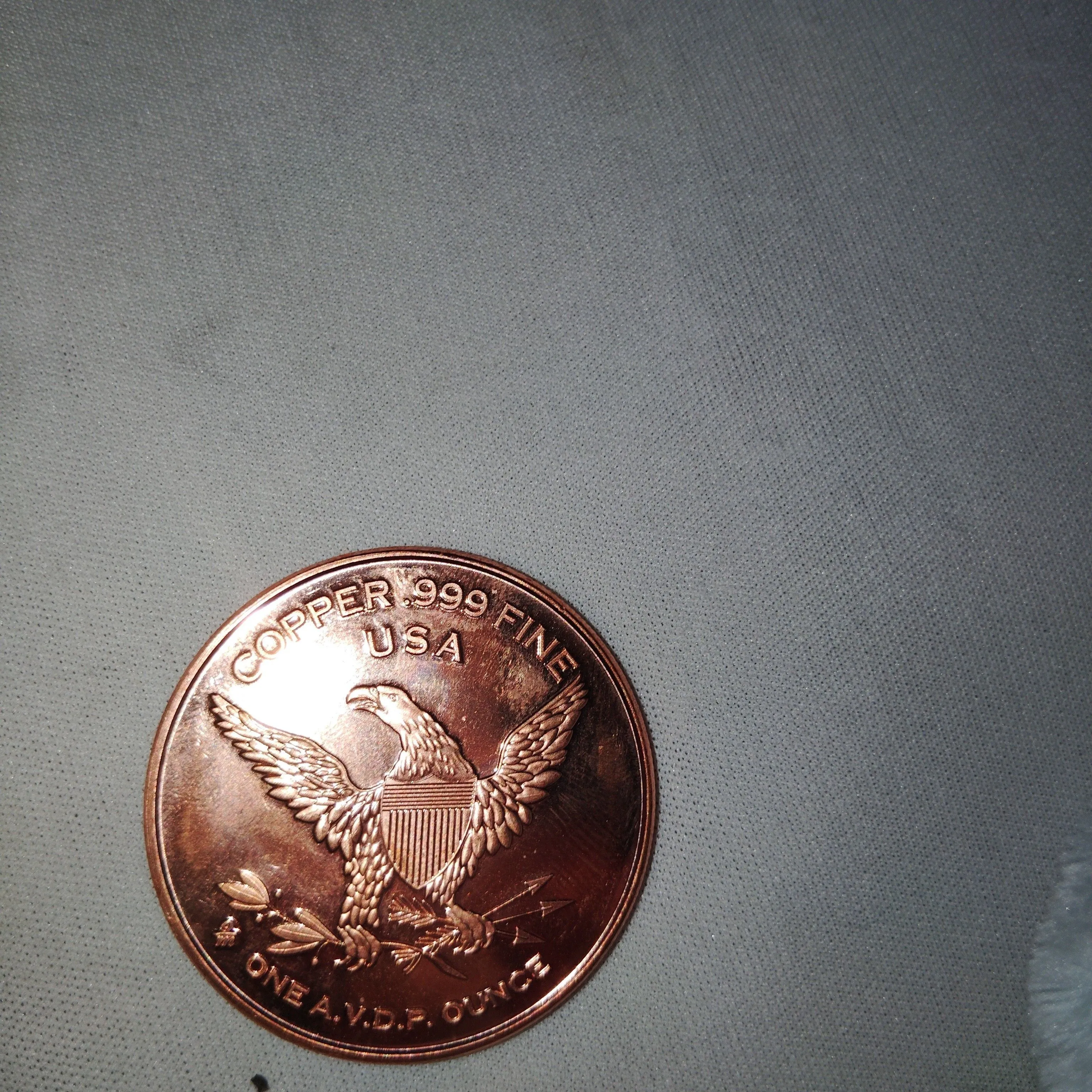Product image for .999 Copper fine one once