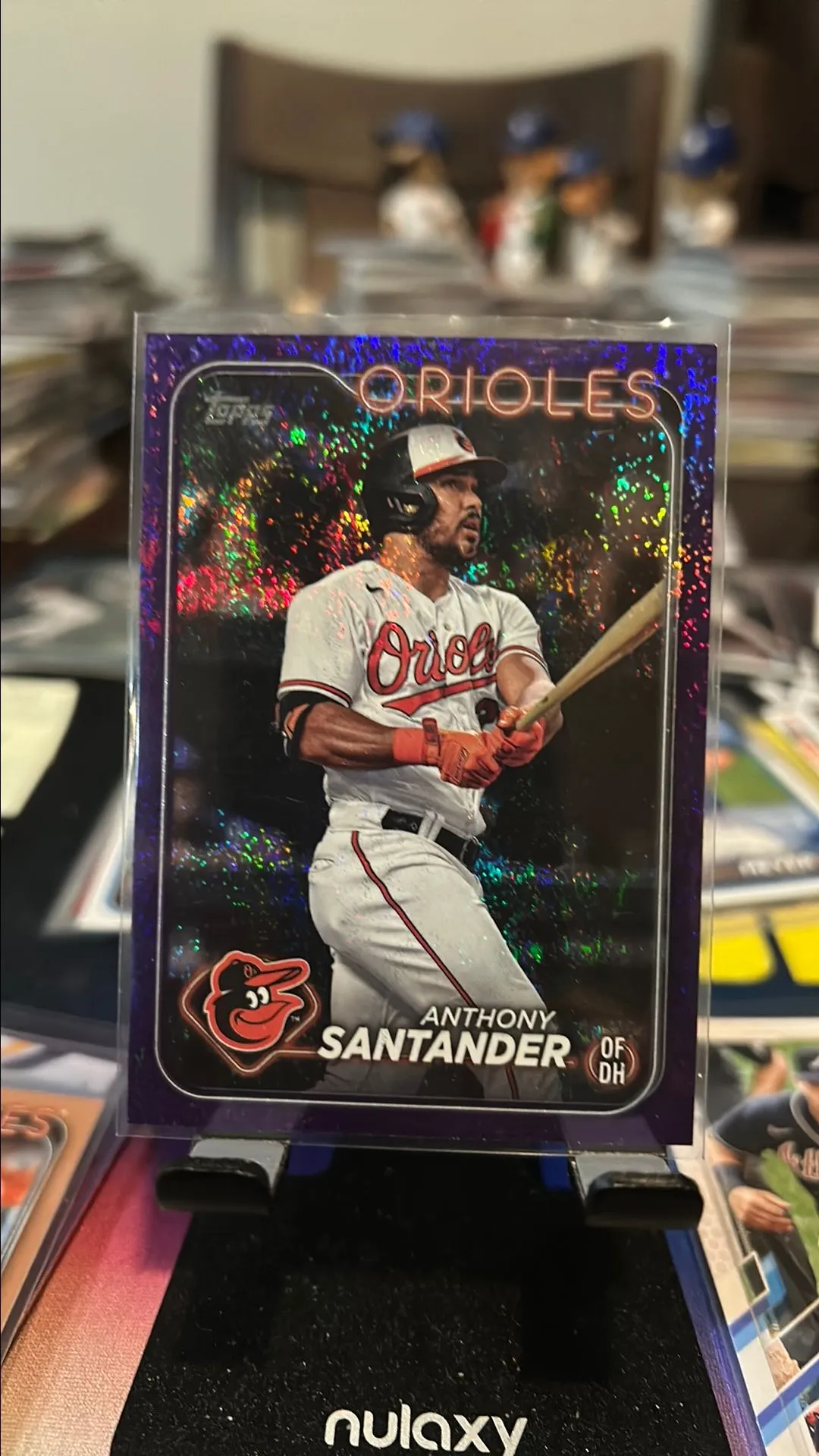 Product image for 2024 Topps Series 2 #648 Anthony Santander Purple Foil /799 Baltimore Orioles