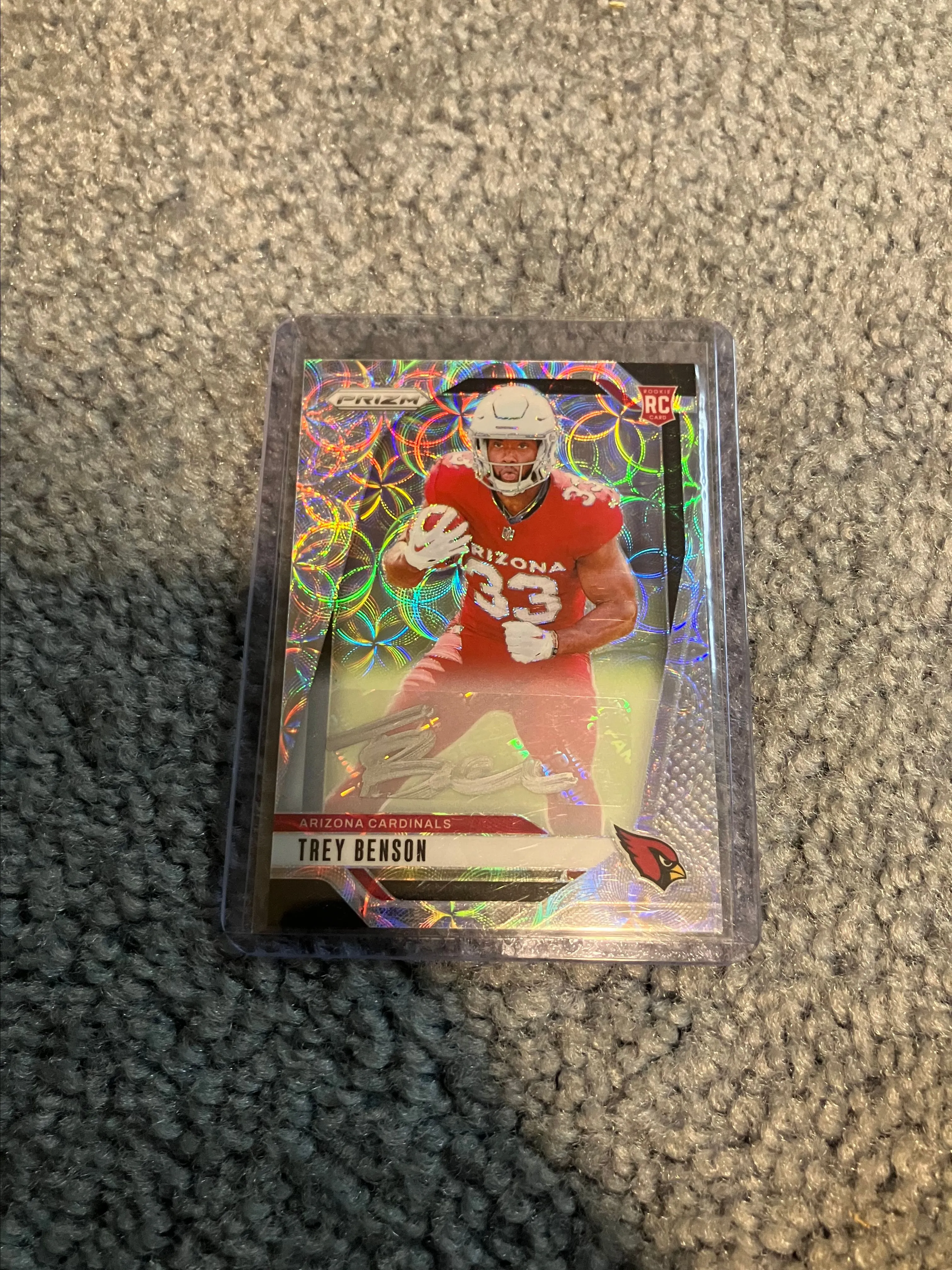 Product image for trey benson prizm scope rookie auto /100