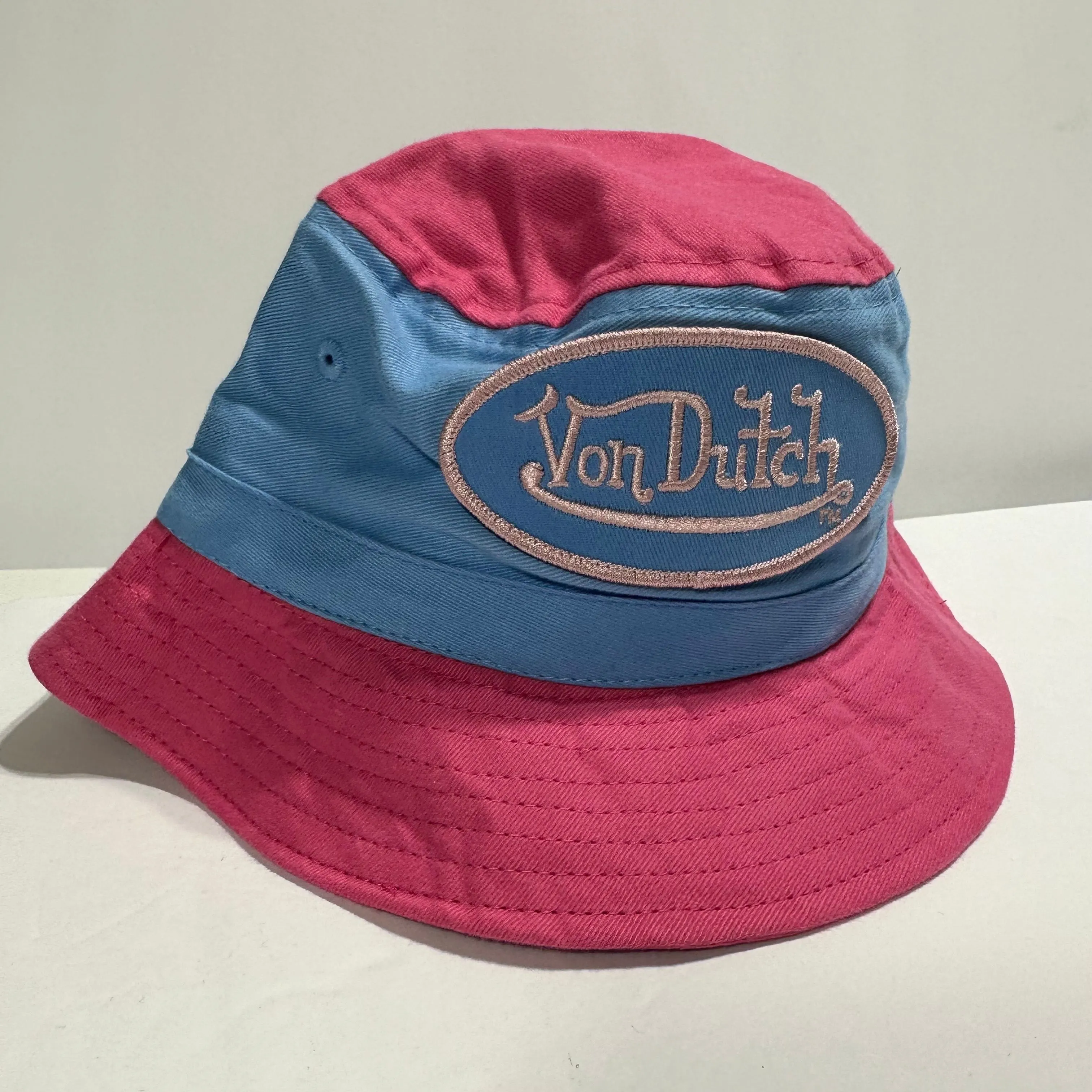 Product image for Toddler Girl Pink & Blue Von Dutch Bucket Hat