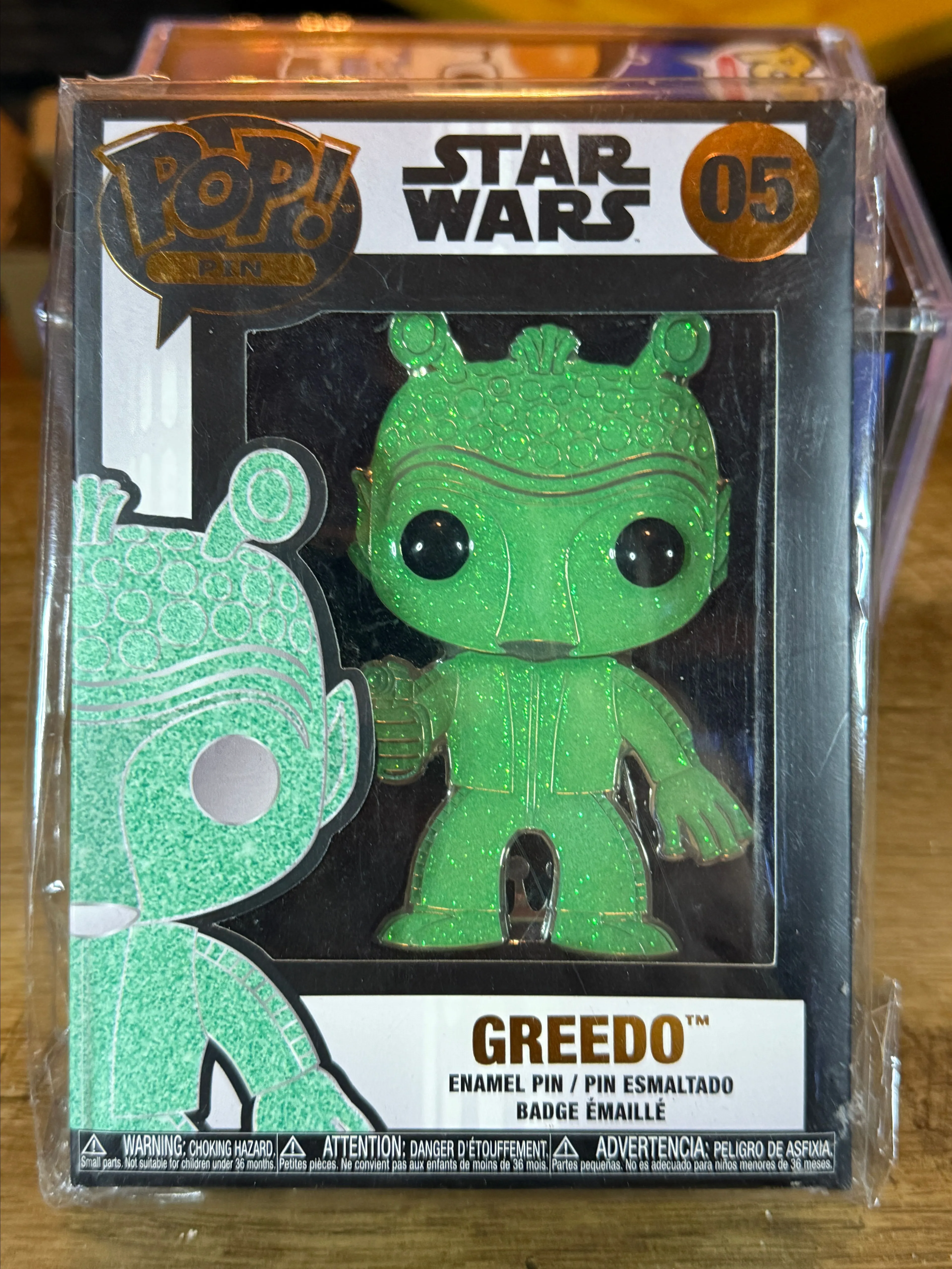 Product image for Greedo Chase Funko Pop Pin Glitter