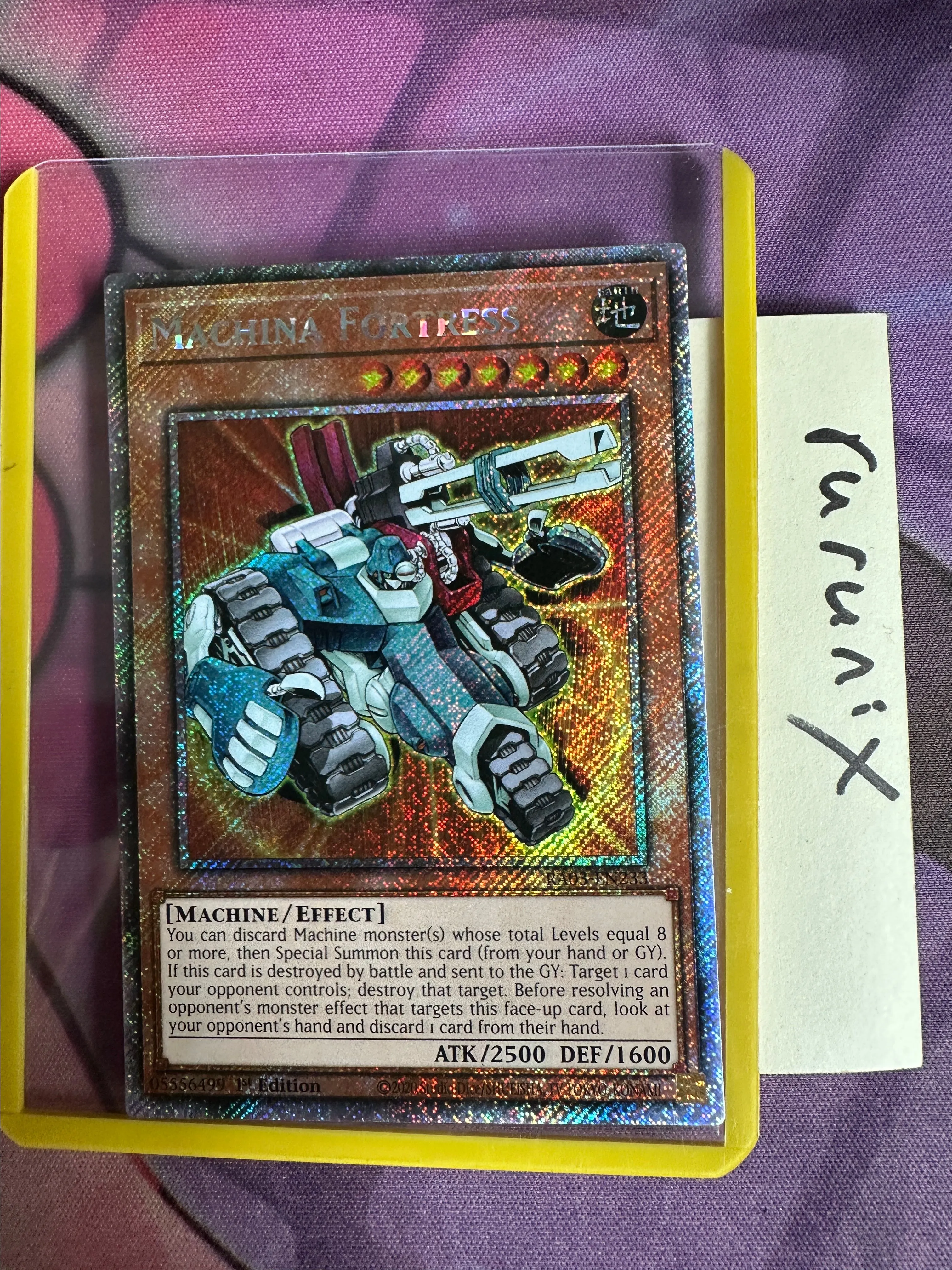 Yugioh Machina Fortress RA03-EN233 Platinum Secret Rare - Quarter Century  Bonanza  Whatnot: Shop, Sell, Connect