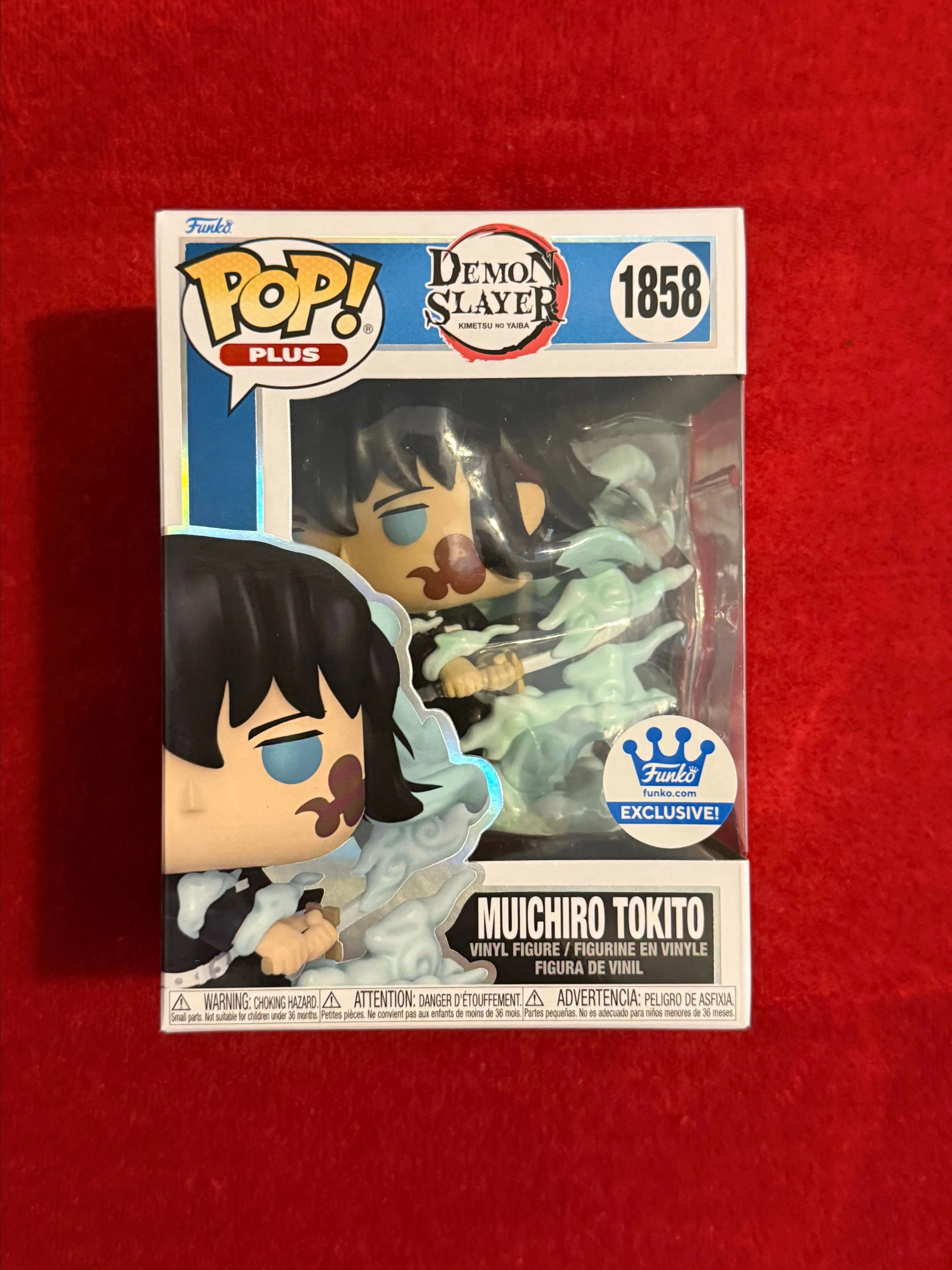 Product image for Funko Pop Plus Demon Slayer 1858 Muichiro Tokito Mist Breathing Funko Exclusive