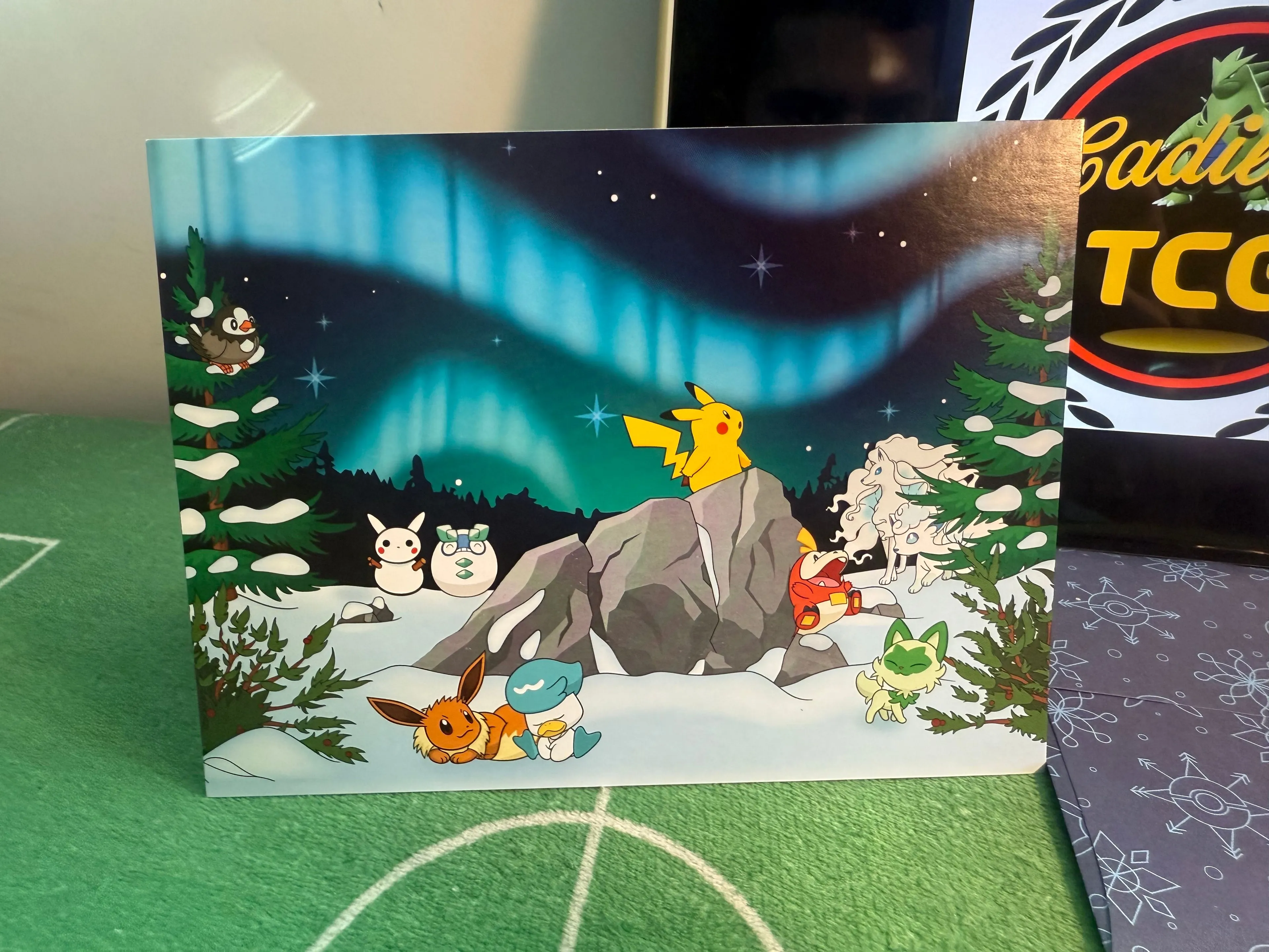 Product image for Holiday Christmas Card with additional Pokemon Card
