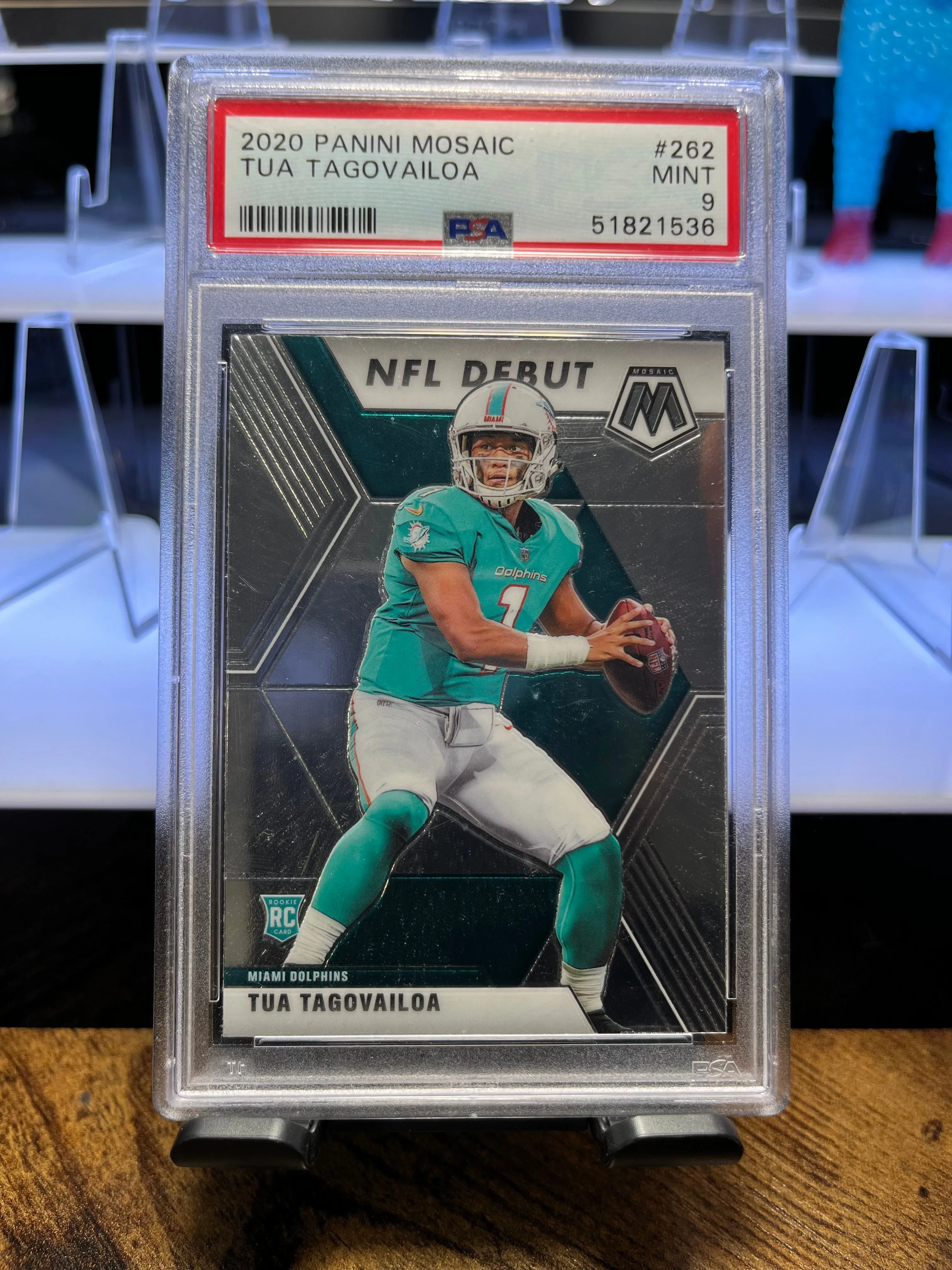 Product image for Tua Tagovailoa Mosaic NFL DEBUT PSA 9