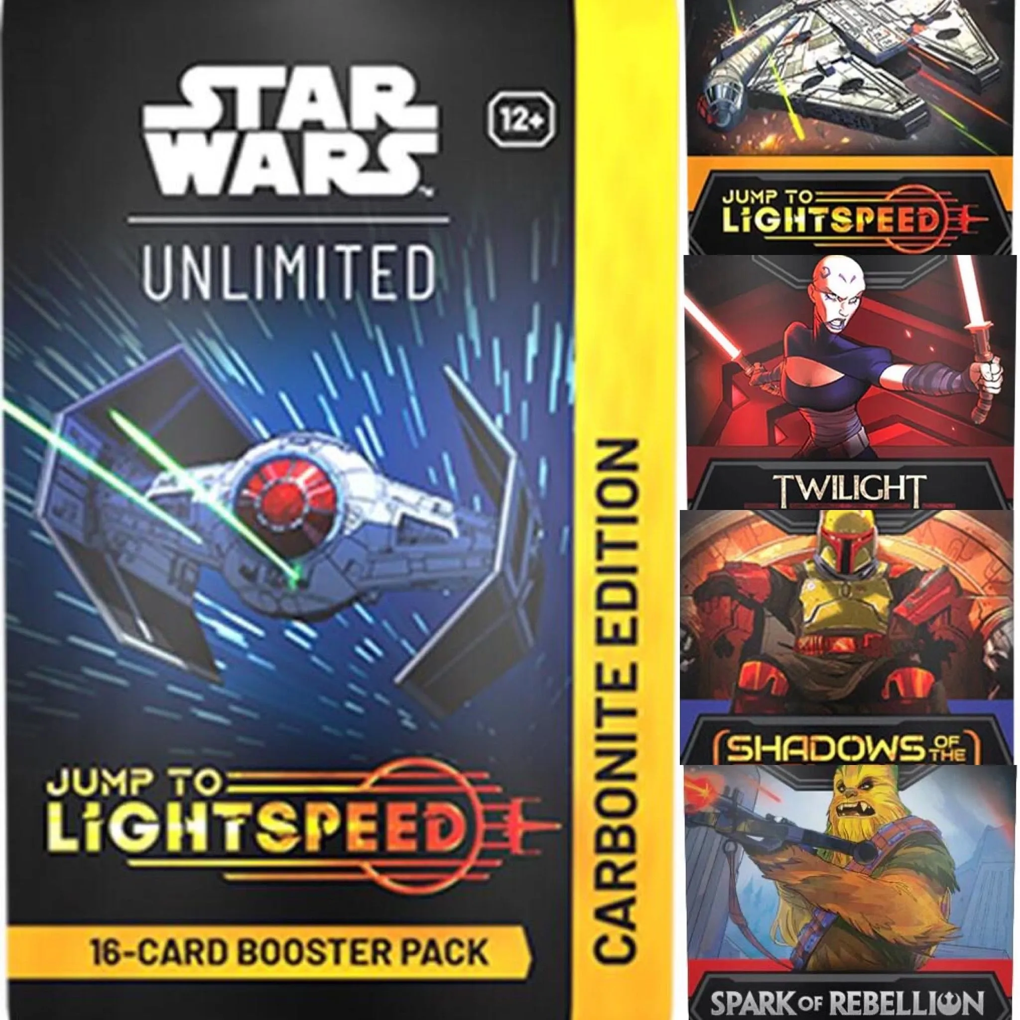 Product image for Star Wars Unlimited Smorgasboard JTL Carbonite, JTL, TOR, SHD, SOR x1