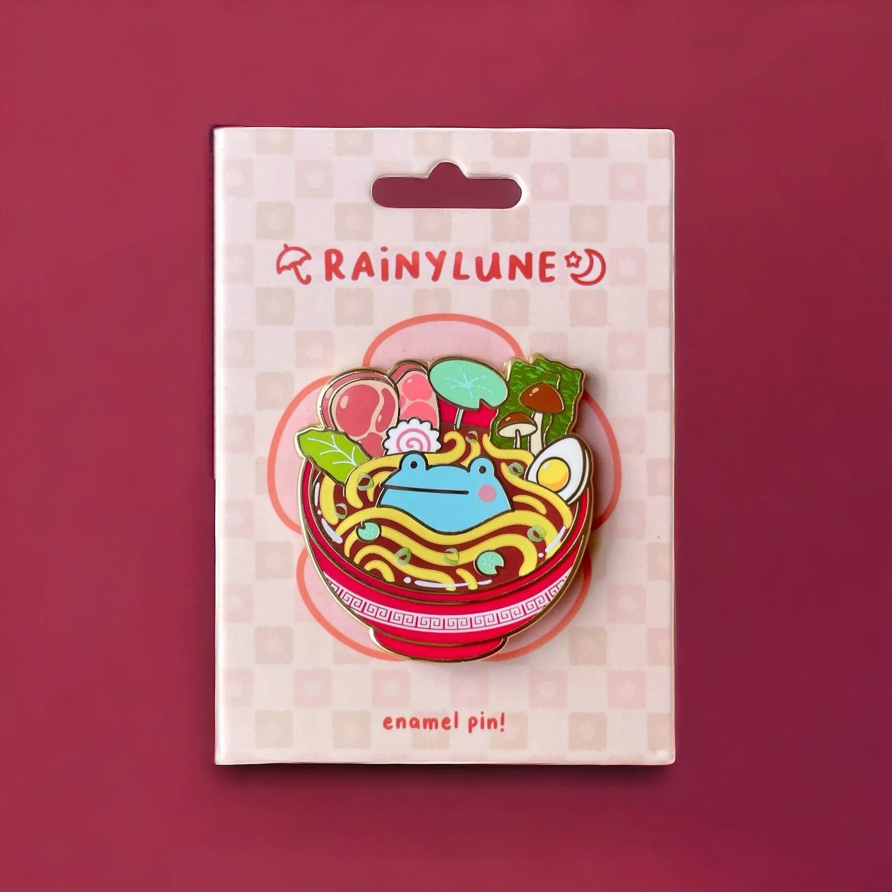 Product image for Rainylune Collectible Pin - Ramen Son the Frog Pin
