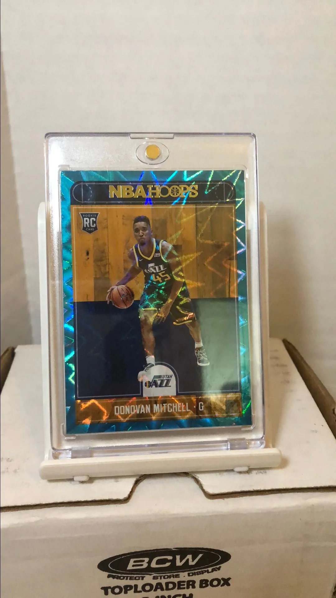 Product image for Donovan Mitchell 2017-18 NBA Hoops Rookie Teal Explosion
