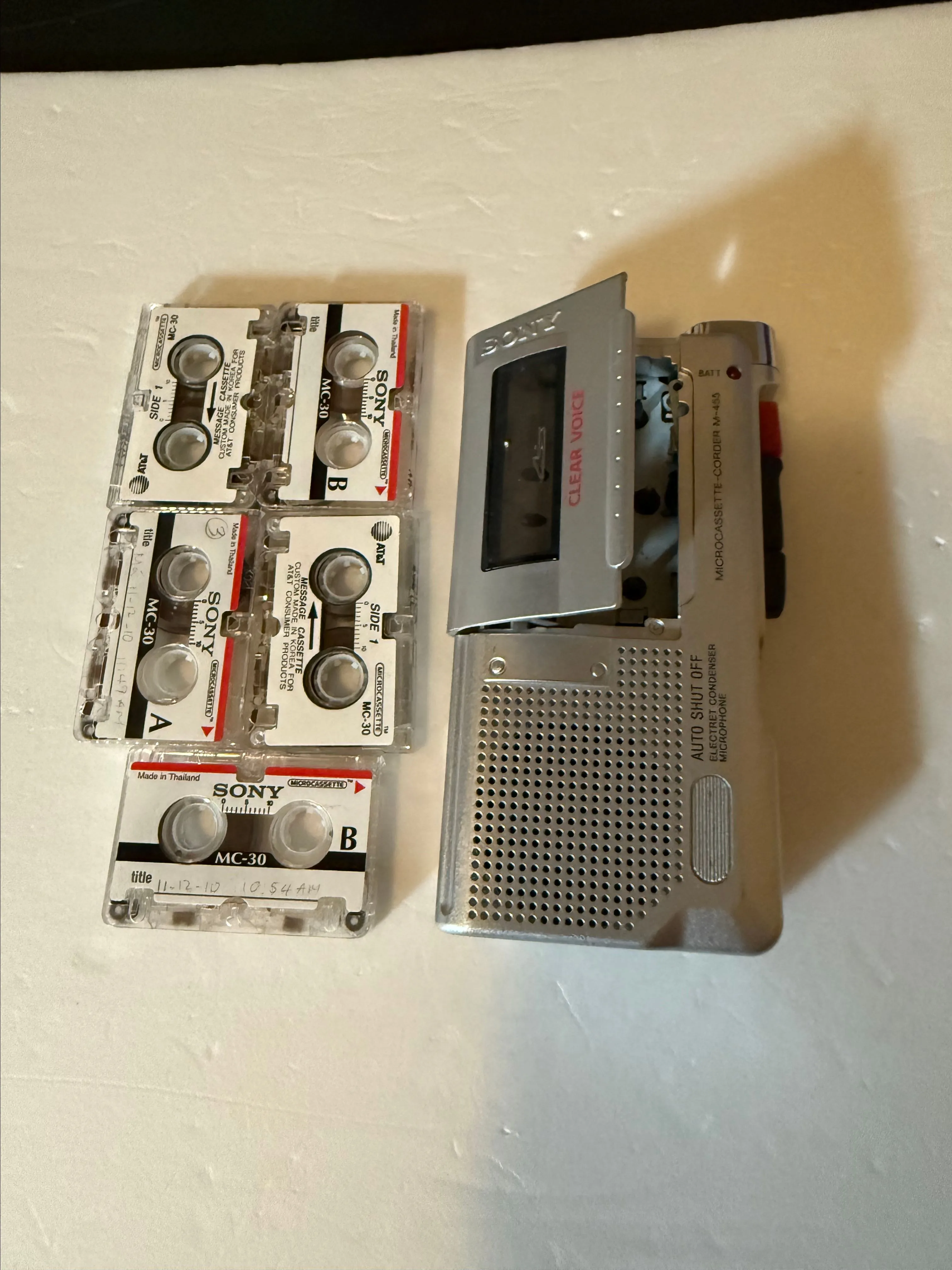 Product image for Sony Pressman M455 Handheld Cassette Voice Recorder