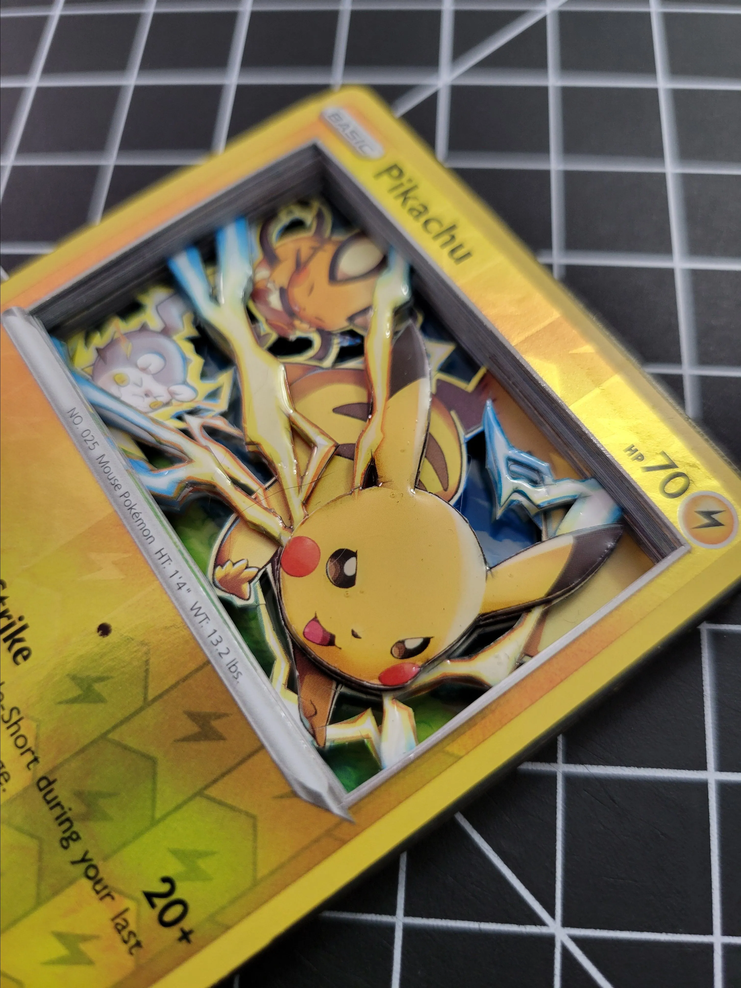 Pikachu - Full 3D Card Cut - Pokmon Reverse Holo 049/195 3D ART CARD   Whatnot: Shop, Sell, Connect