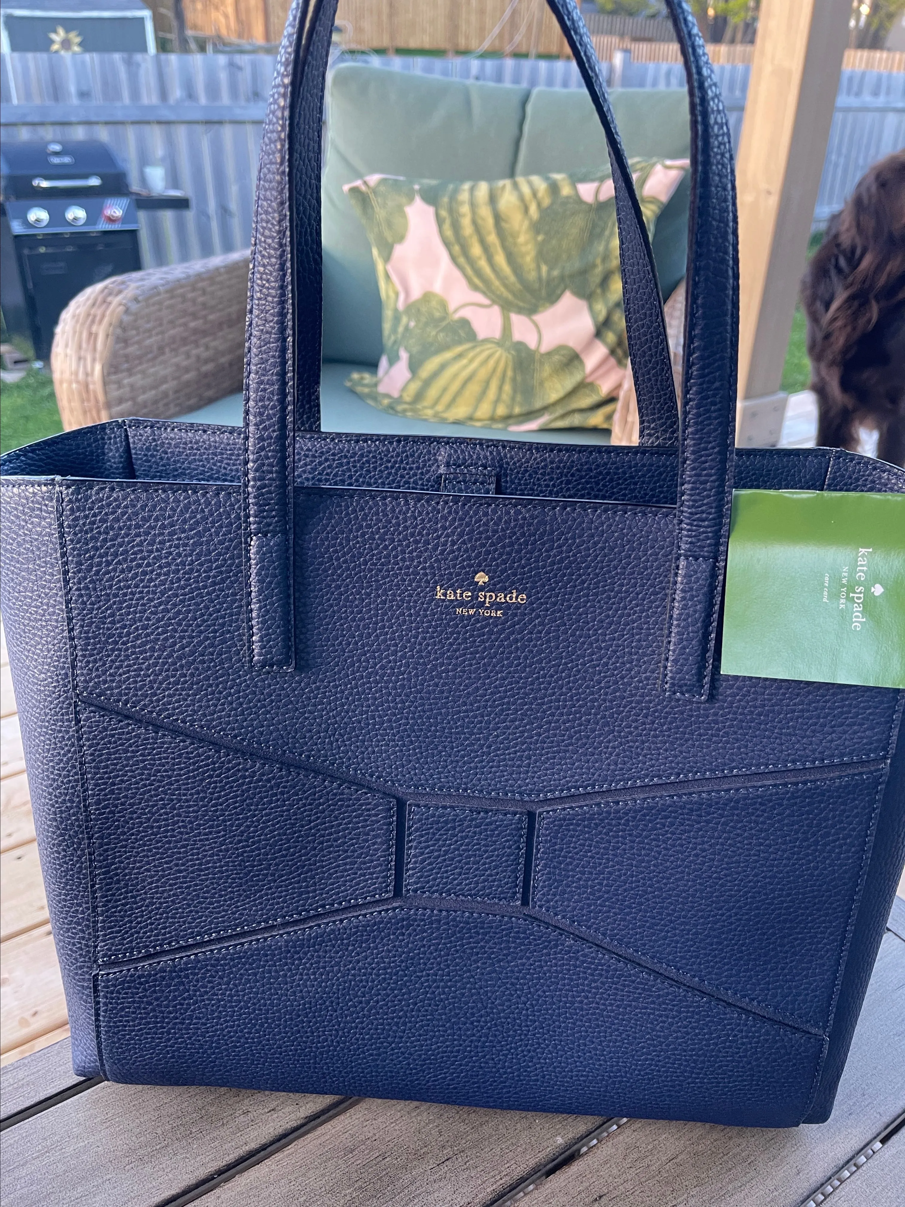 Product image for Beautiful new large Kate Spade Navy leather tote