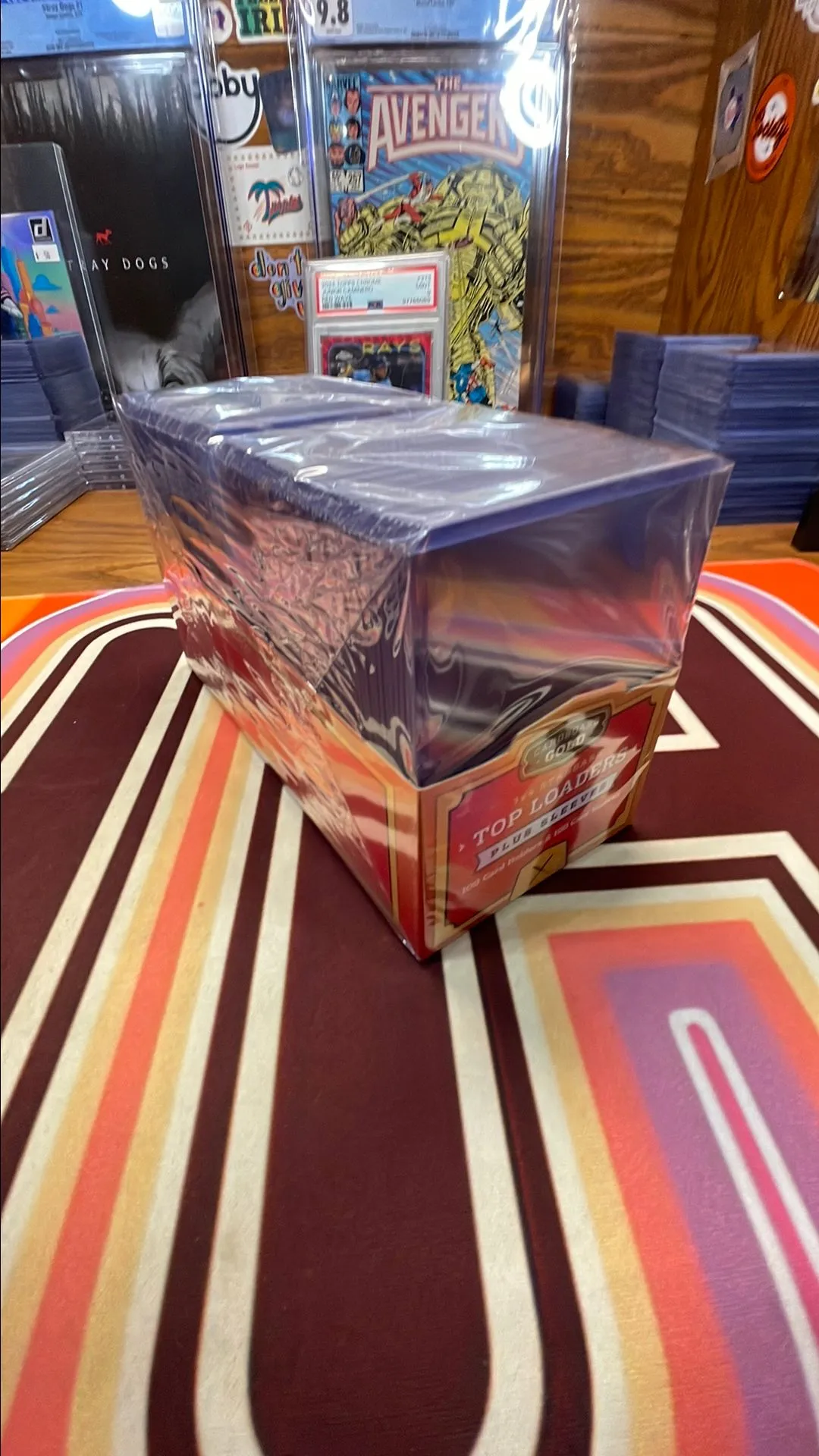 Product image for 100 pack of top loaders w/ 100 Penny sleeves