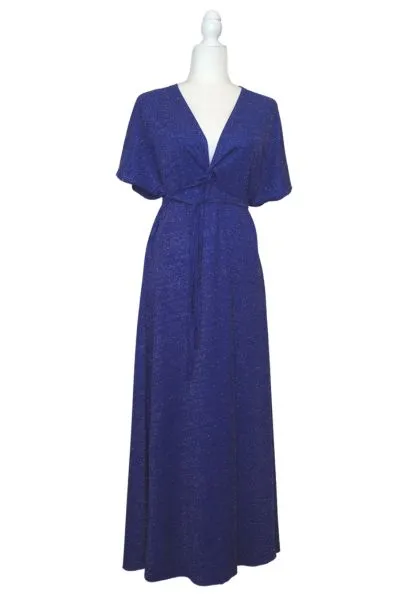 Product image for LAST ONE 🔥Groovy Jessica Dress/Cover Up Cobalt Silver Shimmer L-XXL