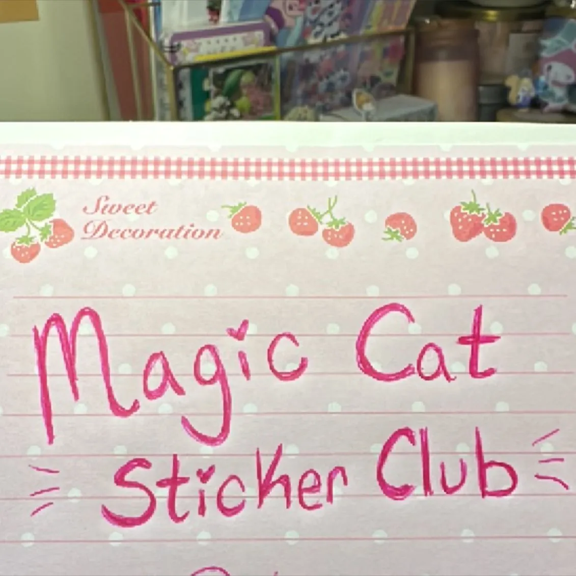 Product image for Magic Cat sticker Club