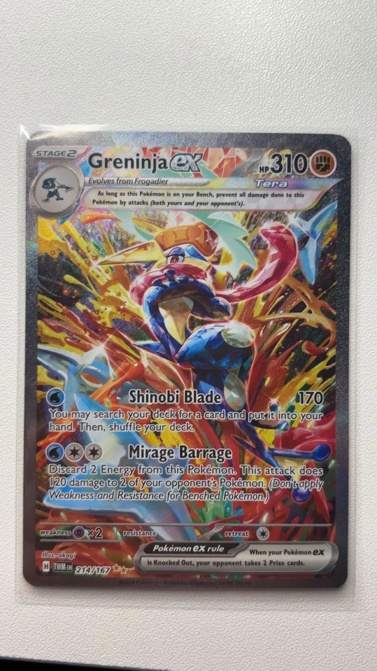 Pokemon Scarlet & Violet Twilight Masquerade Special Illustration Rare  Greninja ex  Whatnot: Shop, Sell, Connect