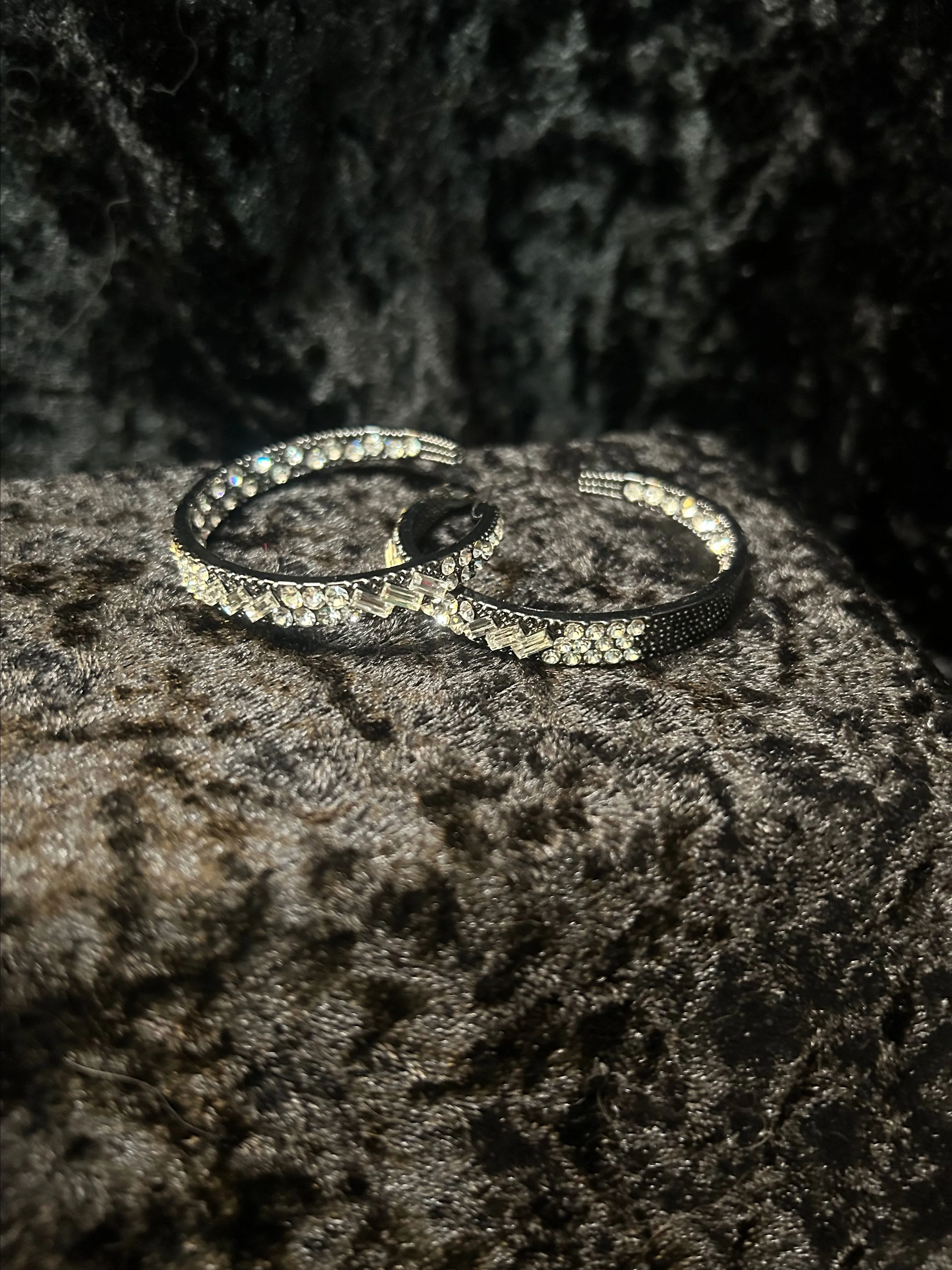 Product image for Black hoop earrings