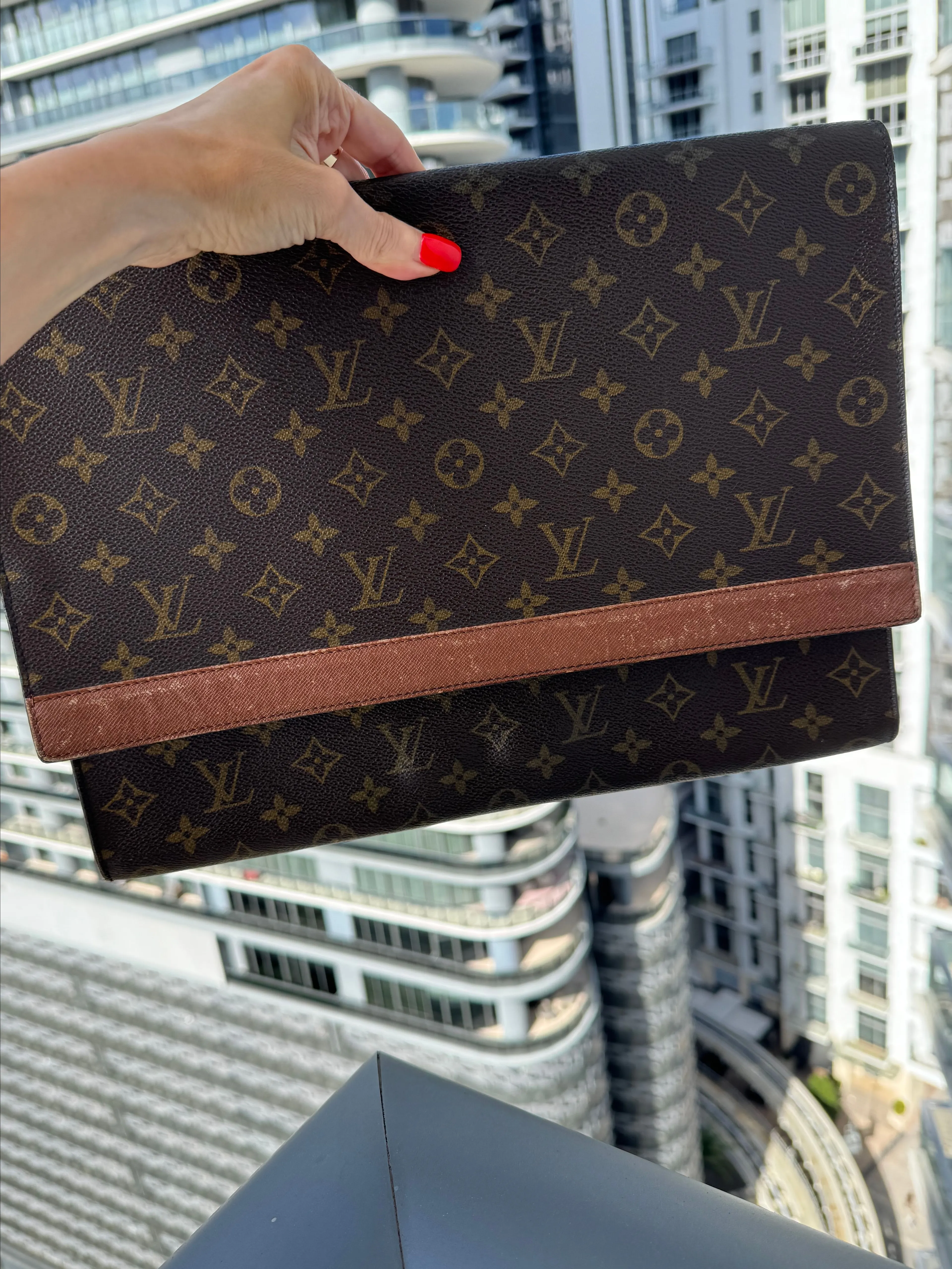 Product image for 35. Louis Vuitton Monogram Porte Envelope Clutch